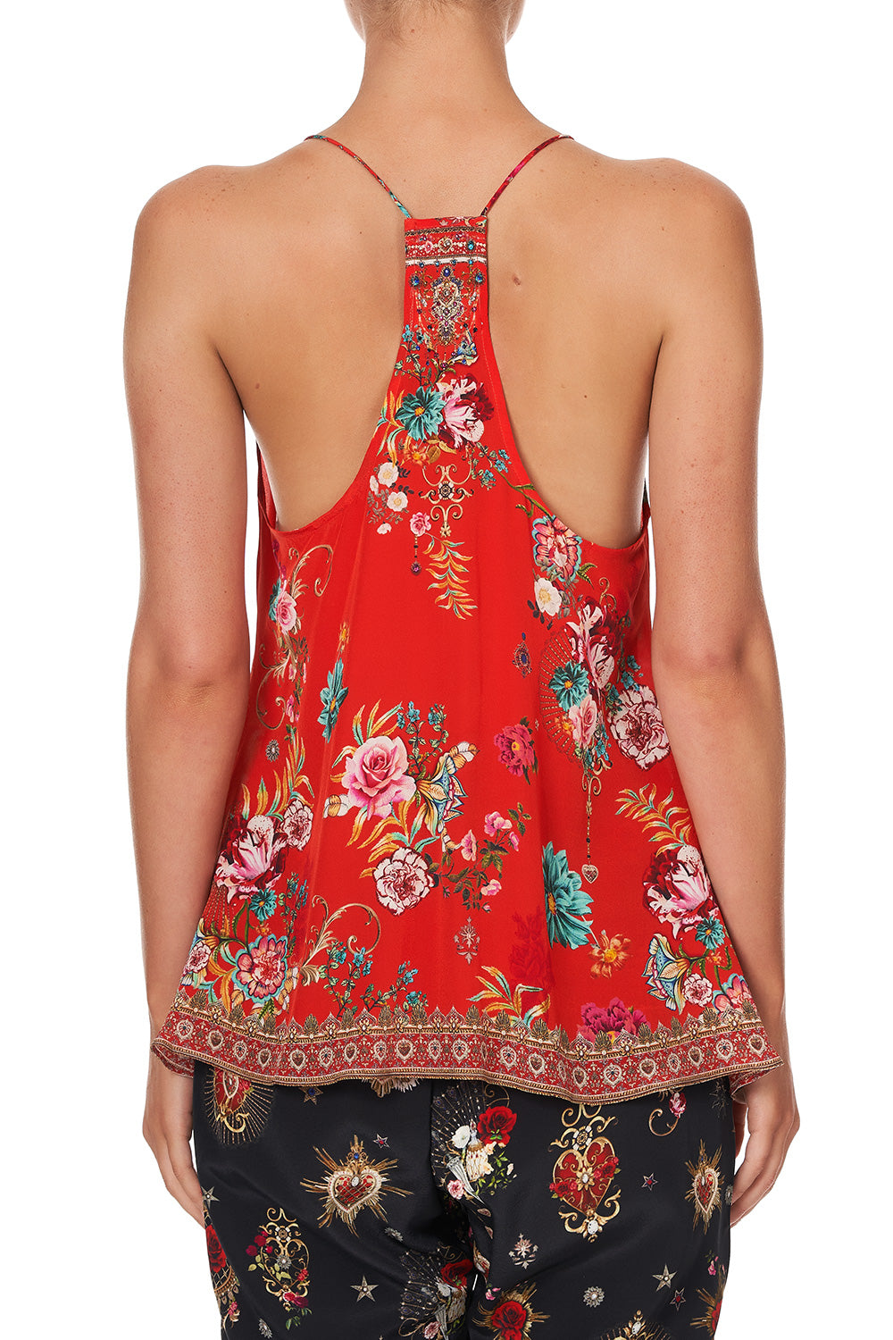 T BACK SHOESTRING TOP CAMEOS CAN CAN