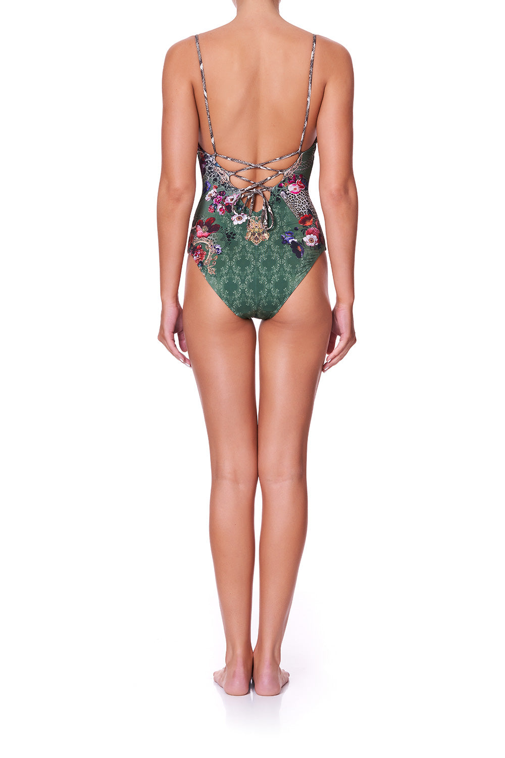 TIE BACK V-NECK ONE PIECE TALES OF TIME