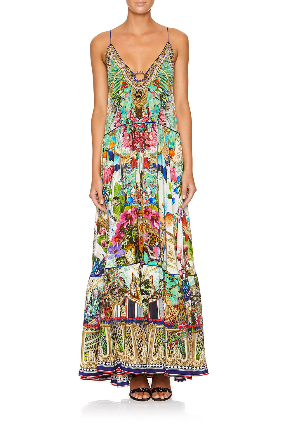 CAMILLA U-RING MAXI DRESS CHAMPAGNE COAST