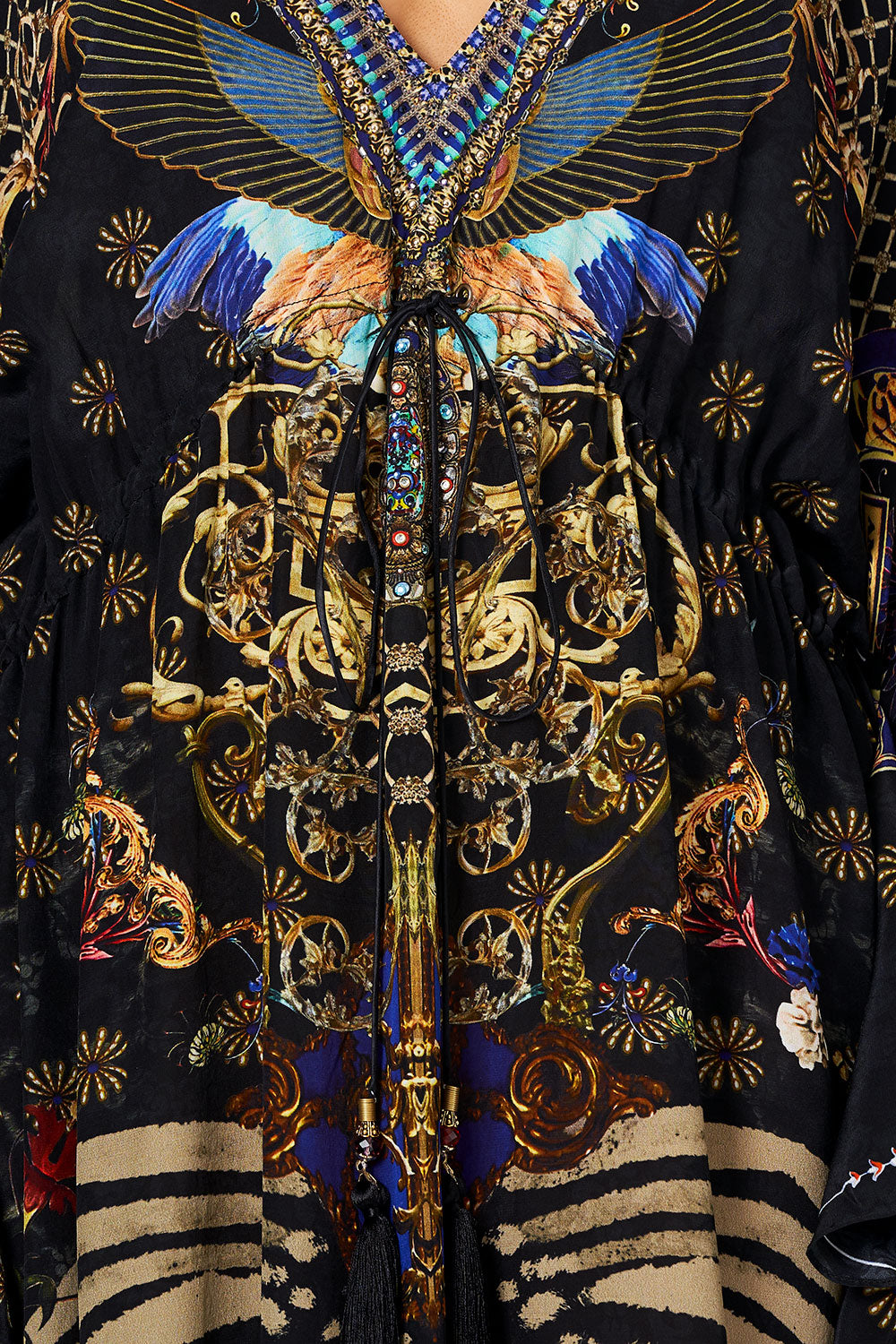 V-NECK KAFTAN WITH TIE WAIST THE NIGHT WE MET