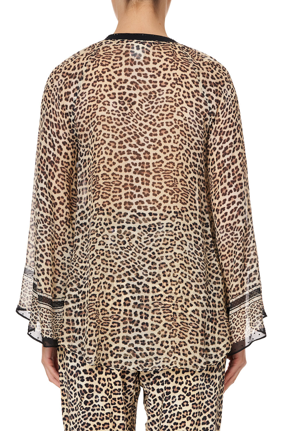 V NECK BLOUSE WITH NECKBAND SEX KITTEN