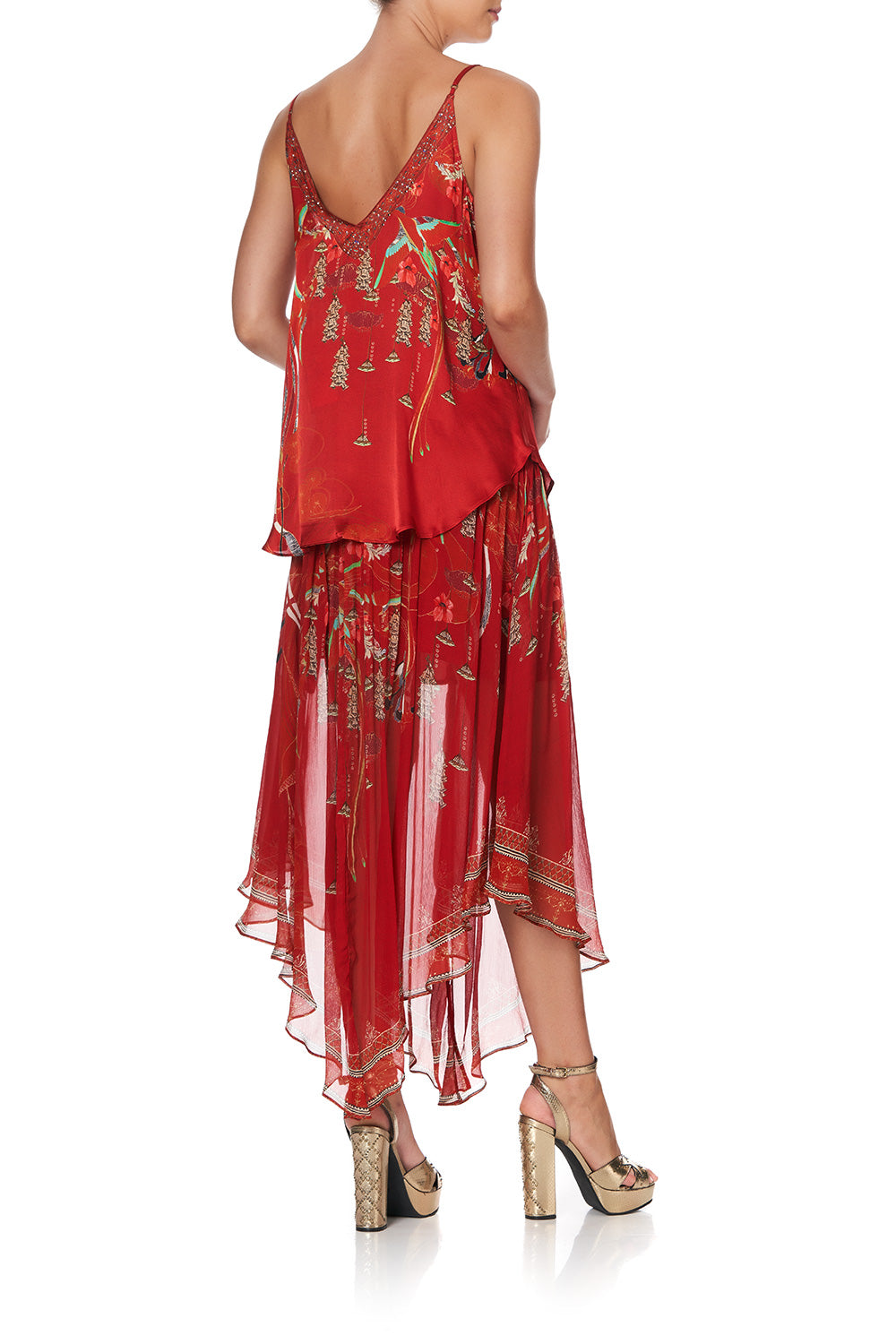 V NECK CAMI FORBIDDEN FRUIT