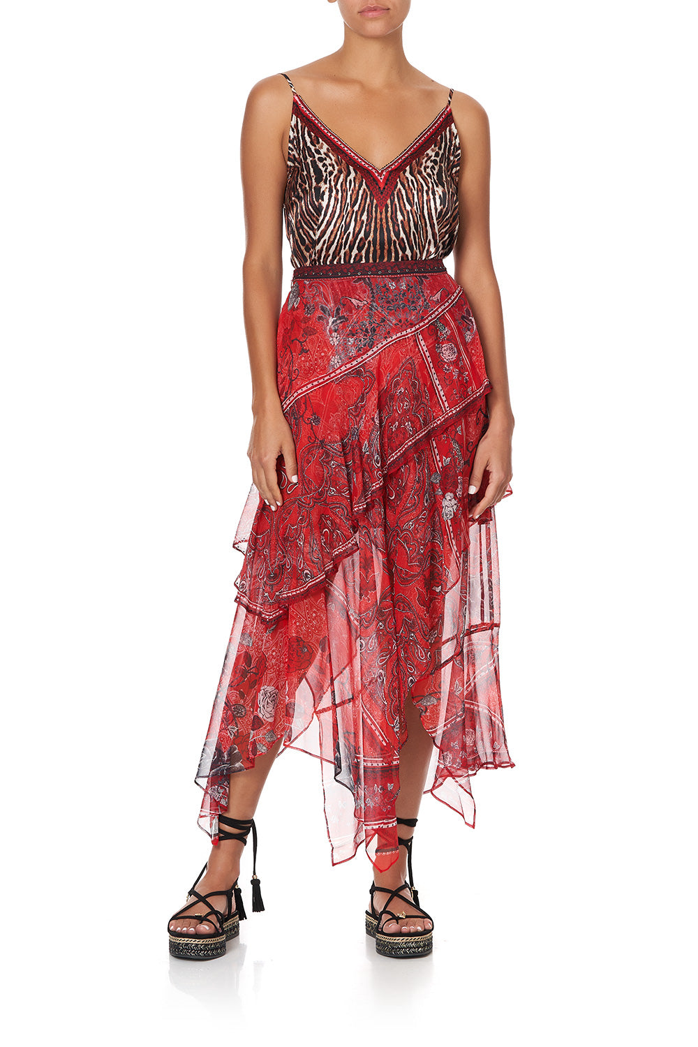 V NECK CAMI PIRATE PUNK