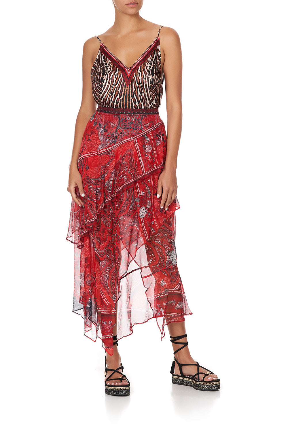 V NECK CAMI PIRATE PUNK