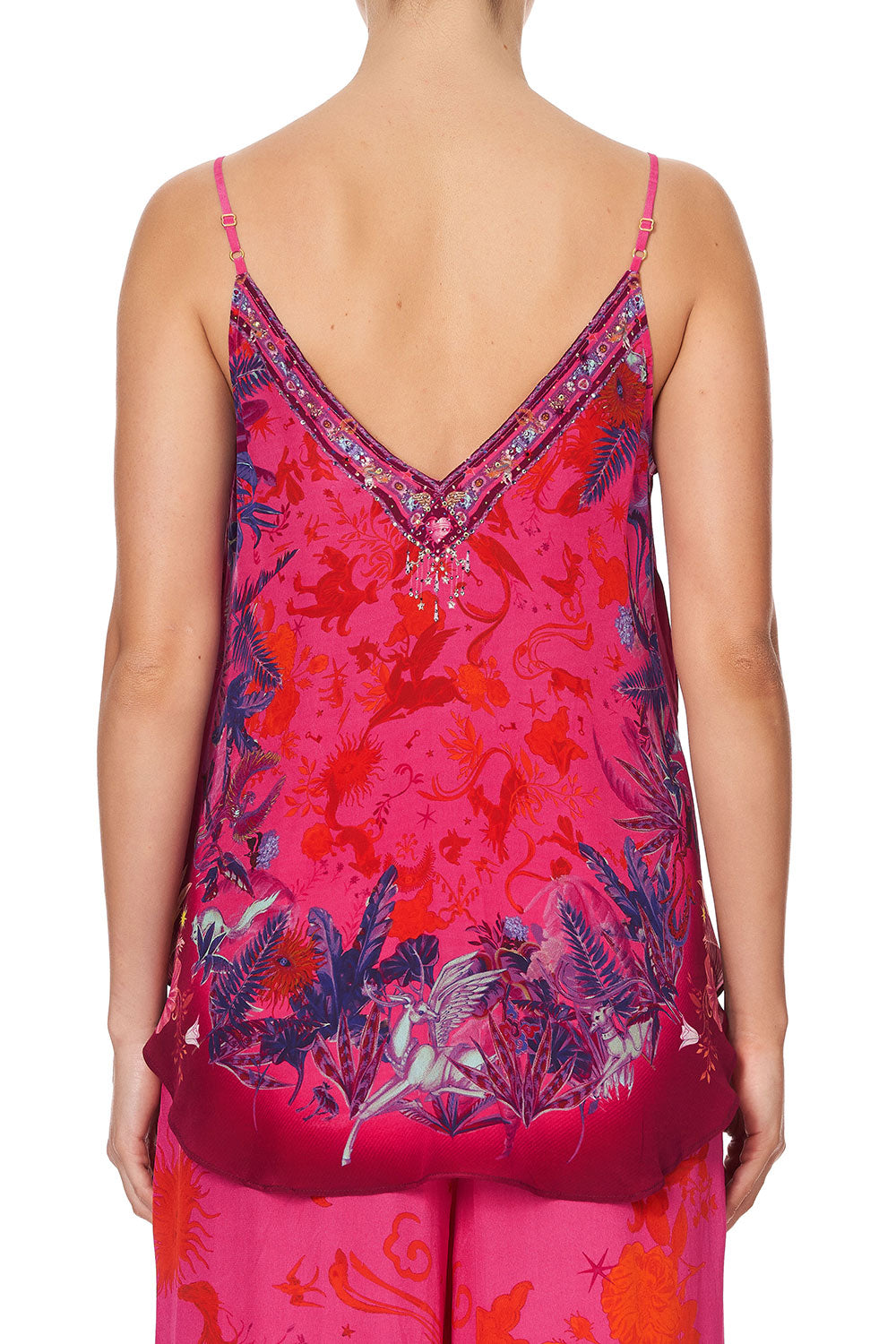 V NECK CAMI TROPIC OF NEON