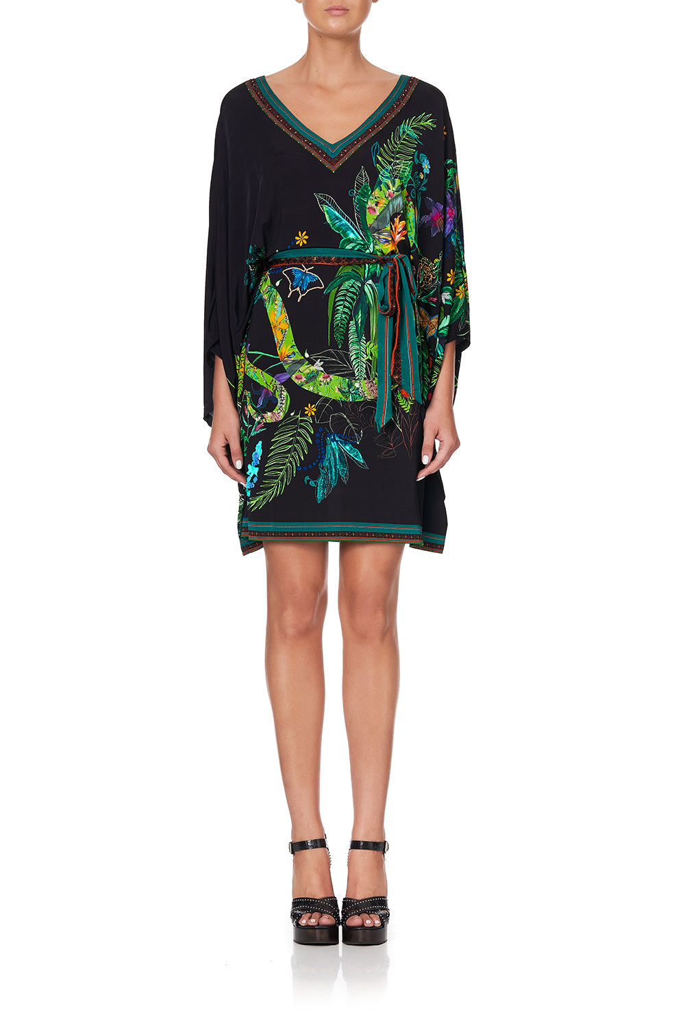 V NECK JERSEY SHORT KAFTAN TIE RIVER CRUISE