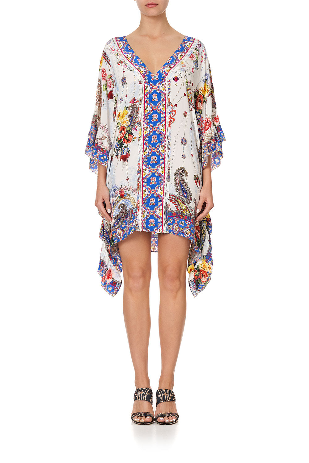 V-NECK KAFTAN WITH RUFFLE SLEEVE FRIDA FREEDOM