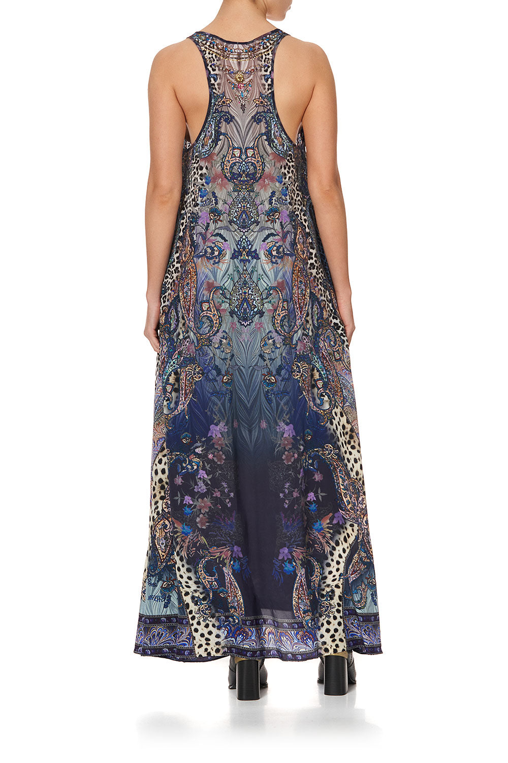 V NECK RACERBACK DRESS FESTIVAL EXPRESS