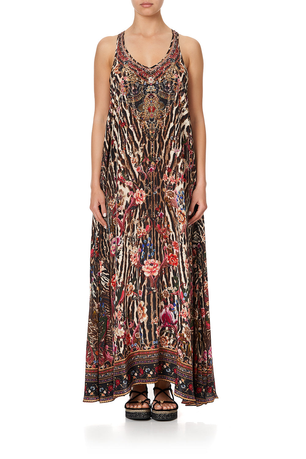 V NECK RACERBACK DRESS LIV A LITTLE