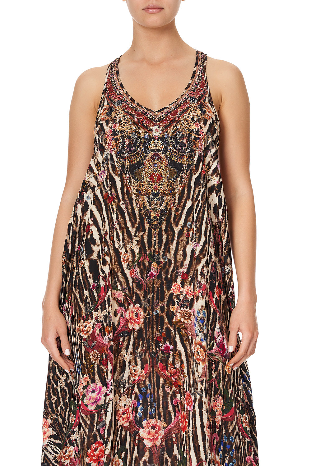 V NECK RACERBACK DRESS LIV A LITTLE