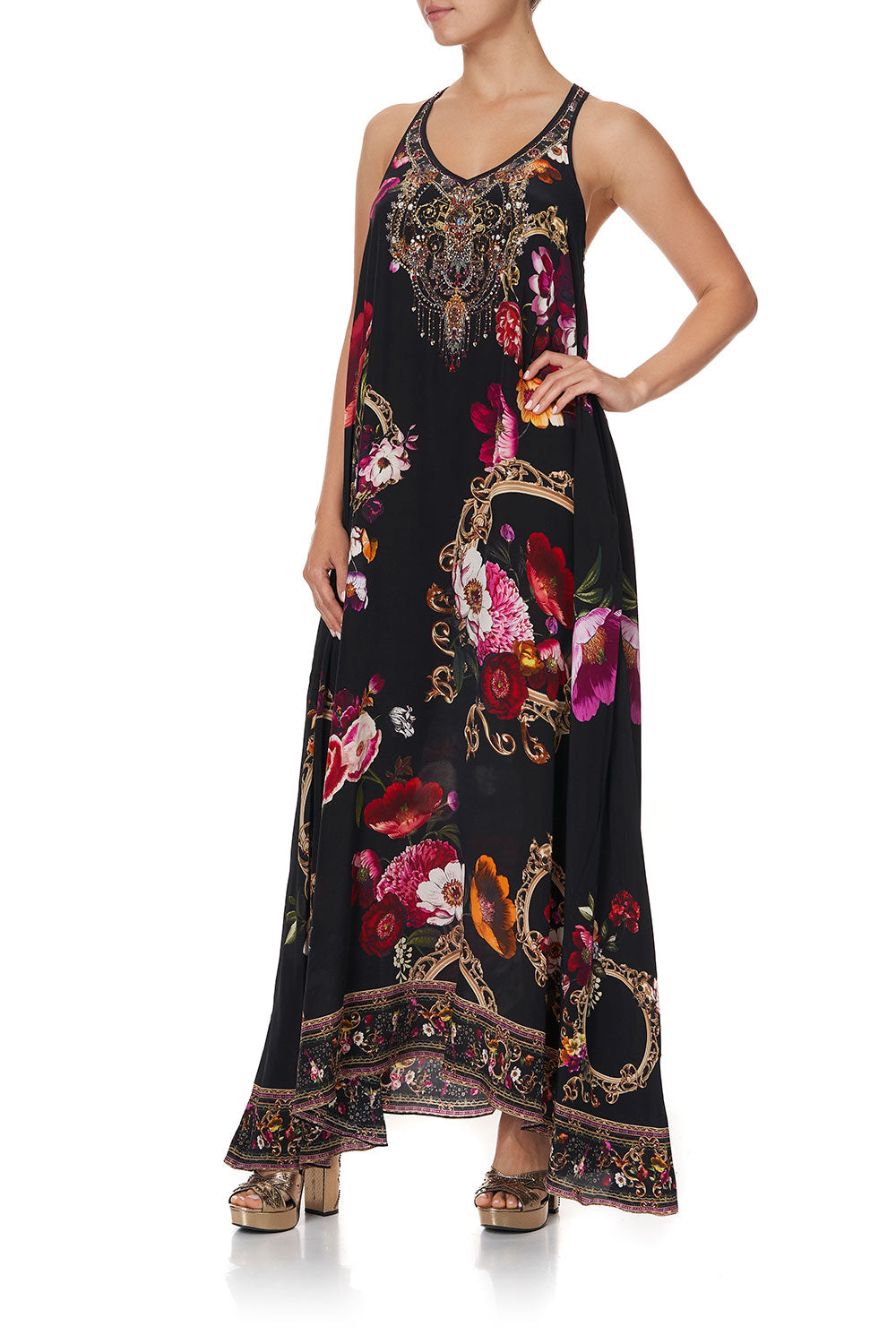 V NECK RACERBACK DRESS MIRROR MIRROR