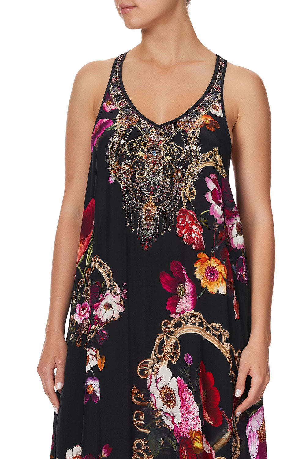 V NECK RACERBACK DRESS MIRROR MIRROR