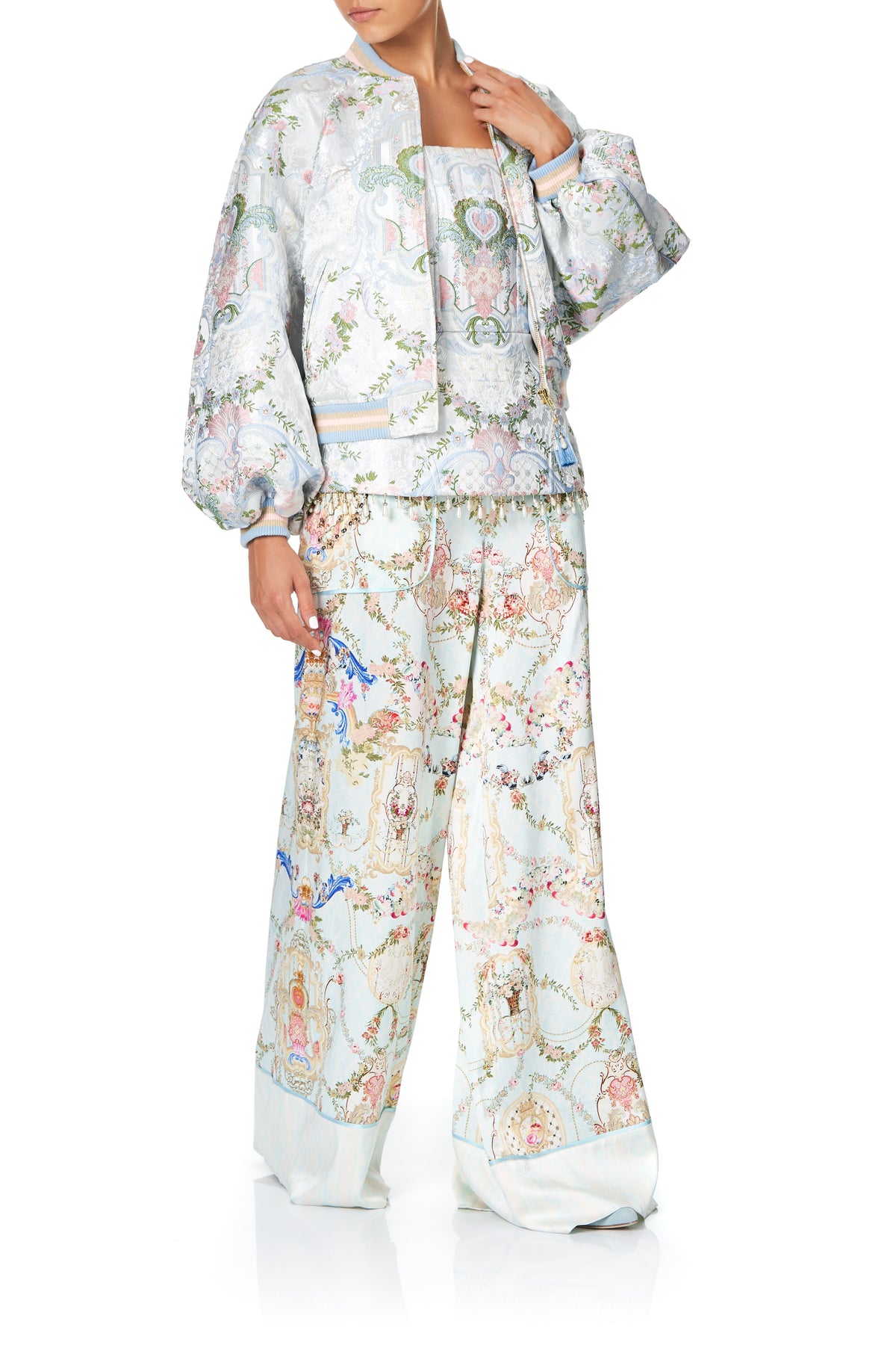 LOUNGE TROUSER WITH CUFFS VERSAILLES SKY