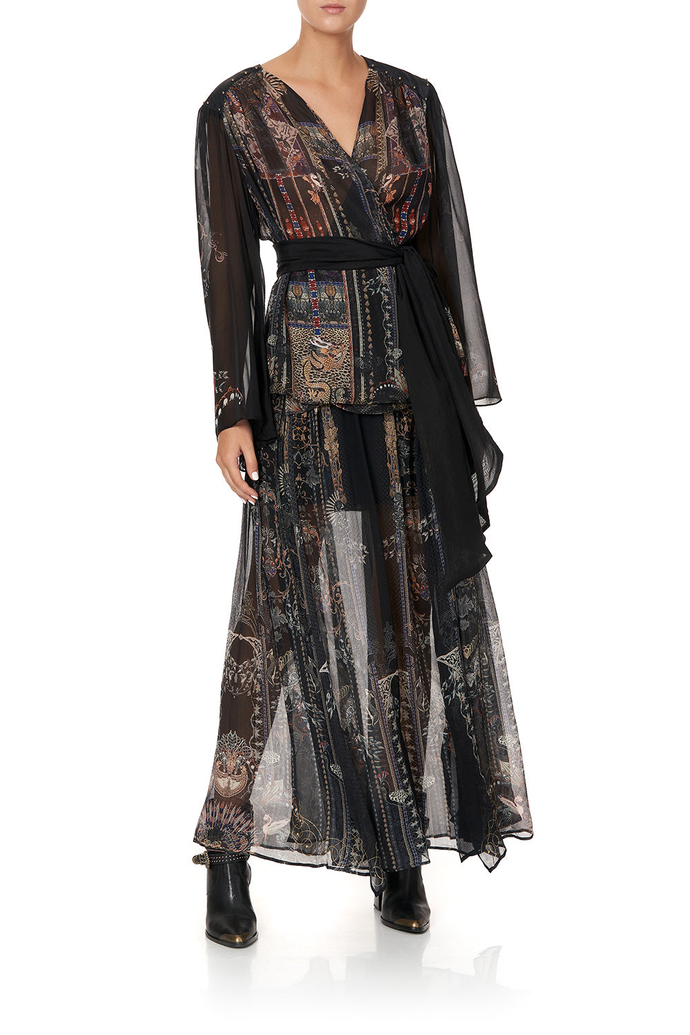 WRAP BLOUSE WITH YOKE SON OF SEVEN QUEENS