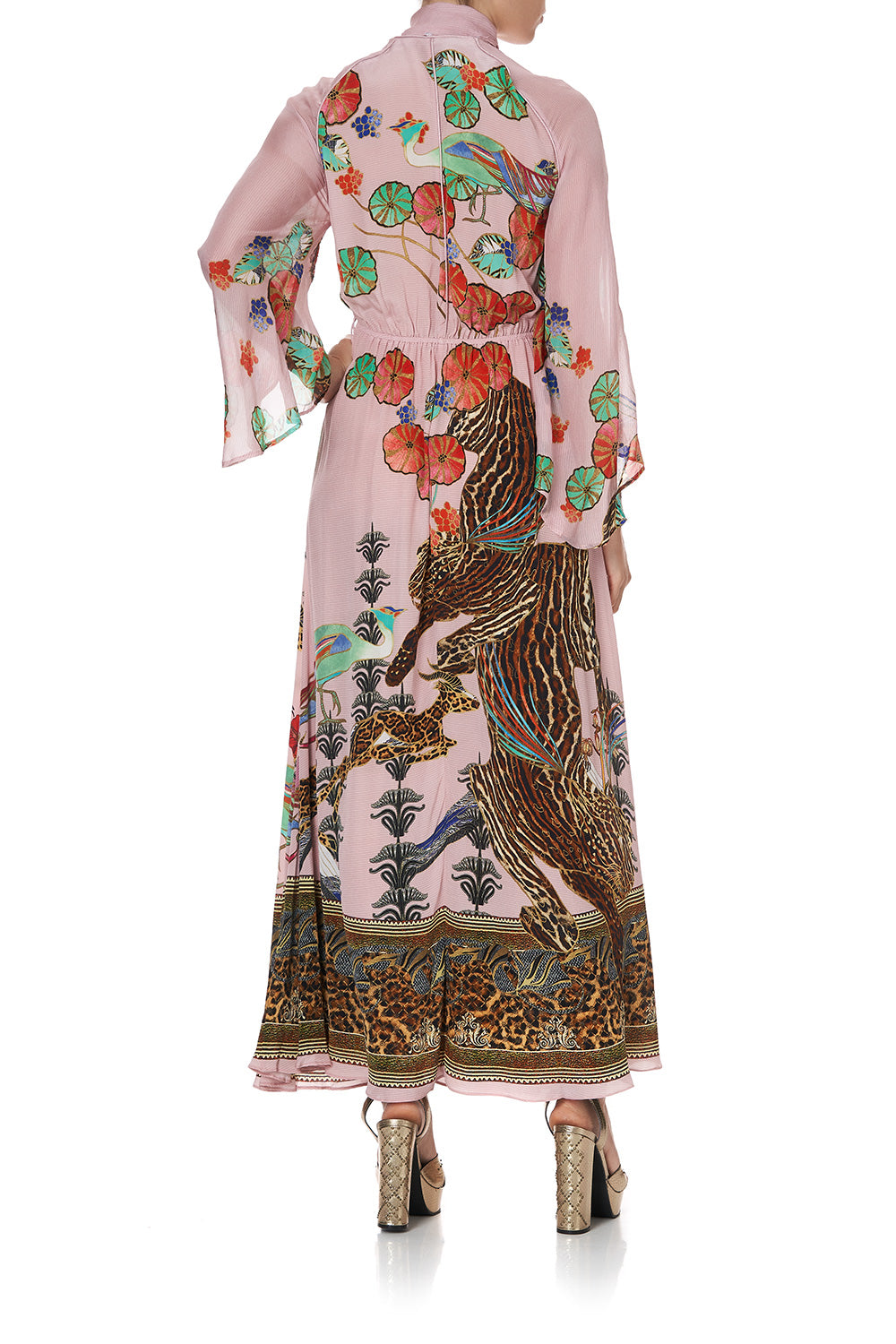 WRAP DRESS WITH NECK TIE ZIBA ZIBA