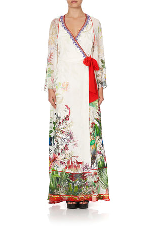WRAP DRESS WITH PIPING DETAIL FARAWAY TREE