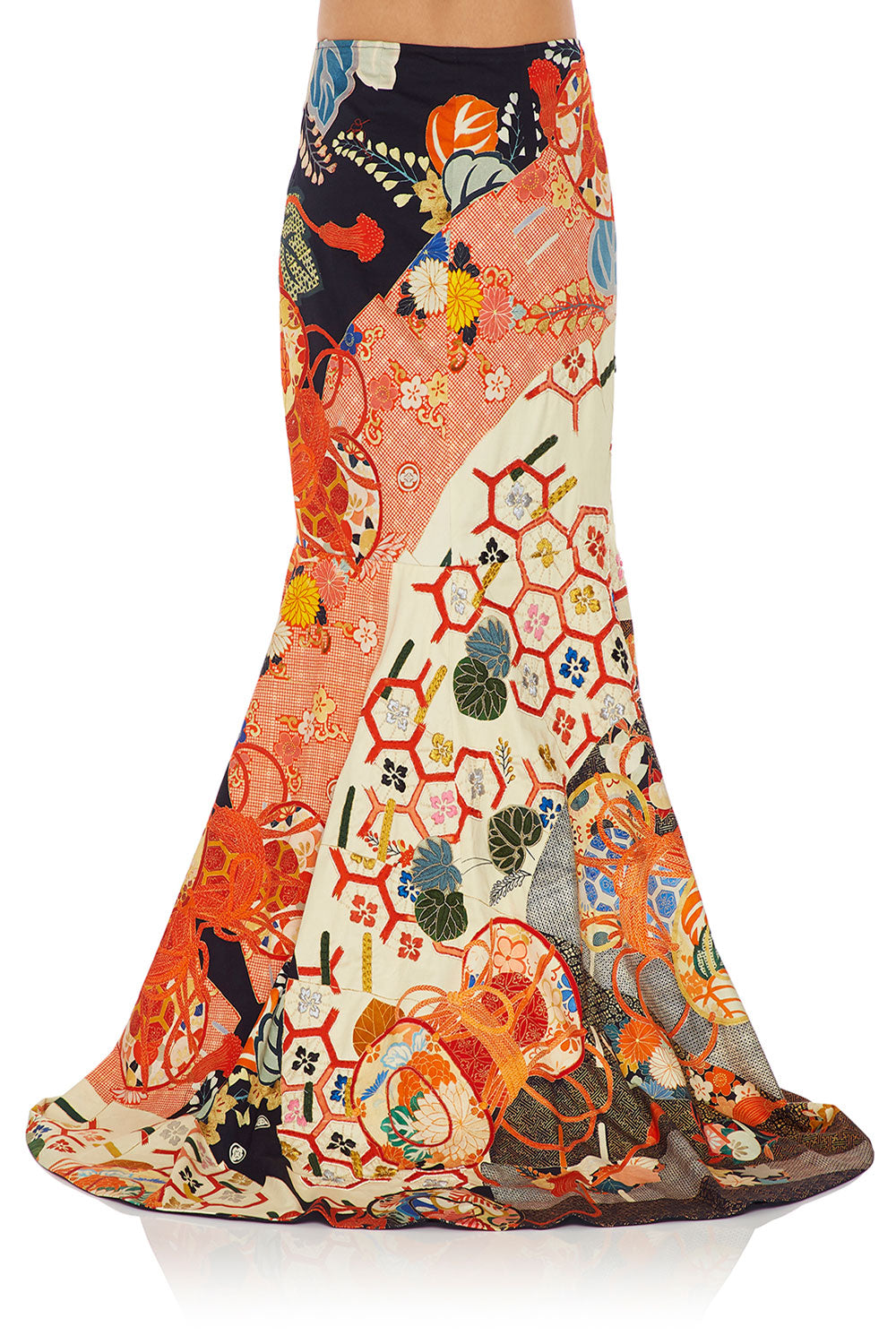 CAMILLA WRAP SKIRT WITH FRONT TUCKS KISSING THE SUN