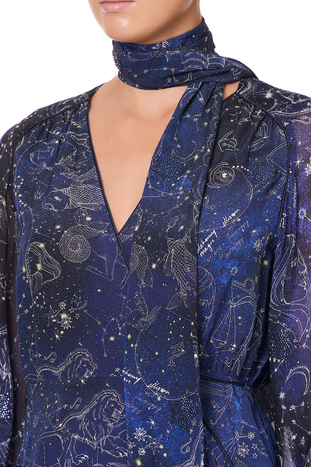 WRAP TOP WITH NECK TIE ITS A SIGN