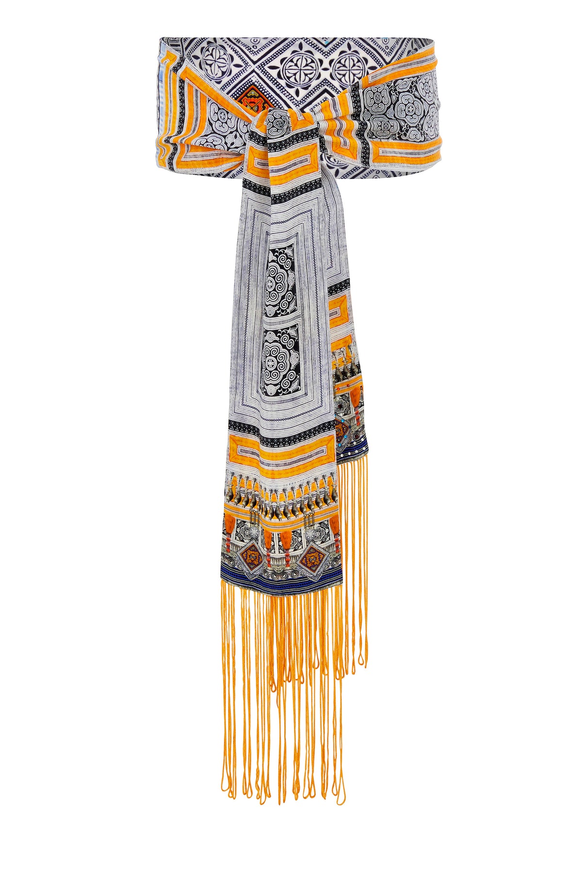 DRESS UP BOX BELT W/ TASSELS