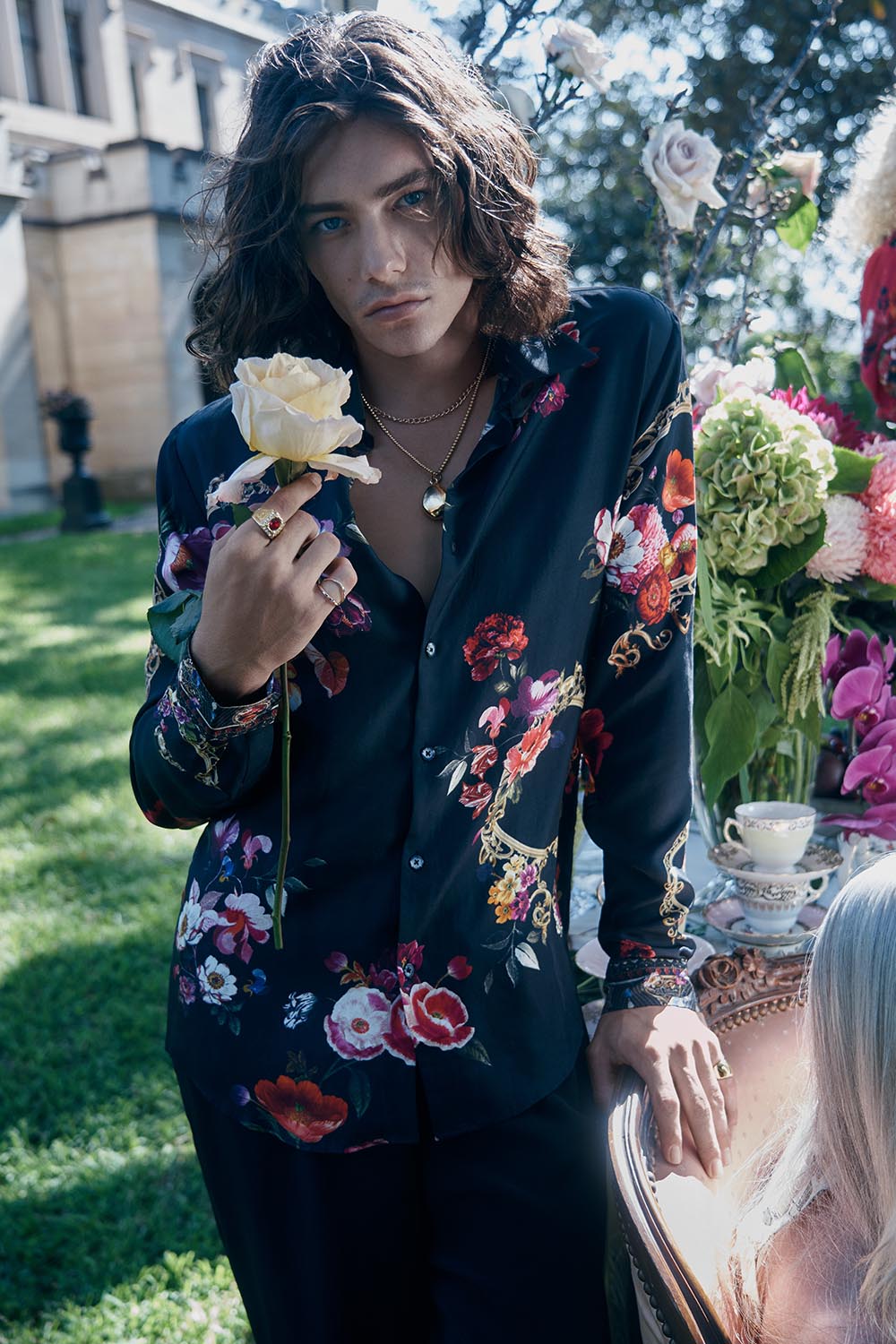 COLLARED LONG SLEEVE SHIRT MIRROR MIRROR