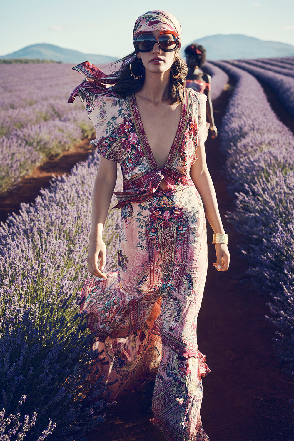 TIE FRONT MAXI WITH CF SPLIT LA BELLE