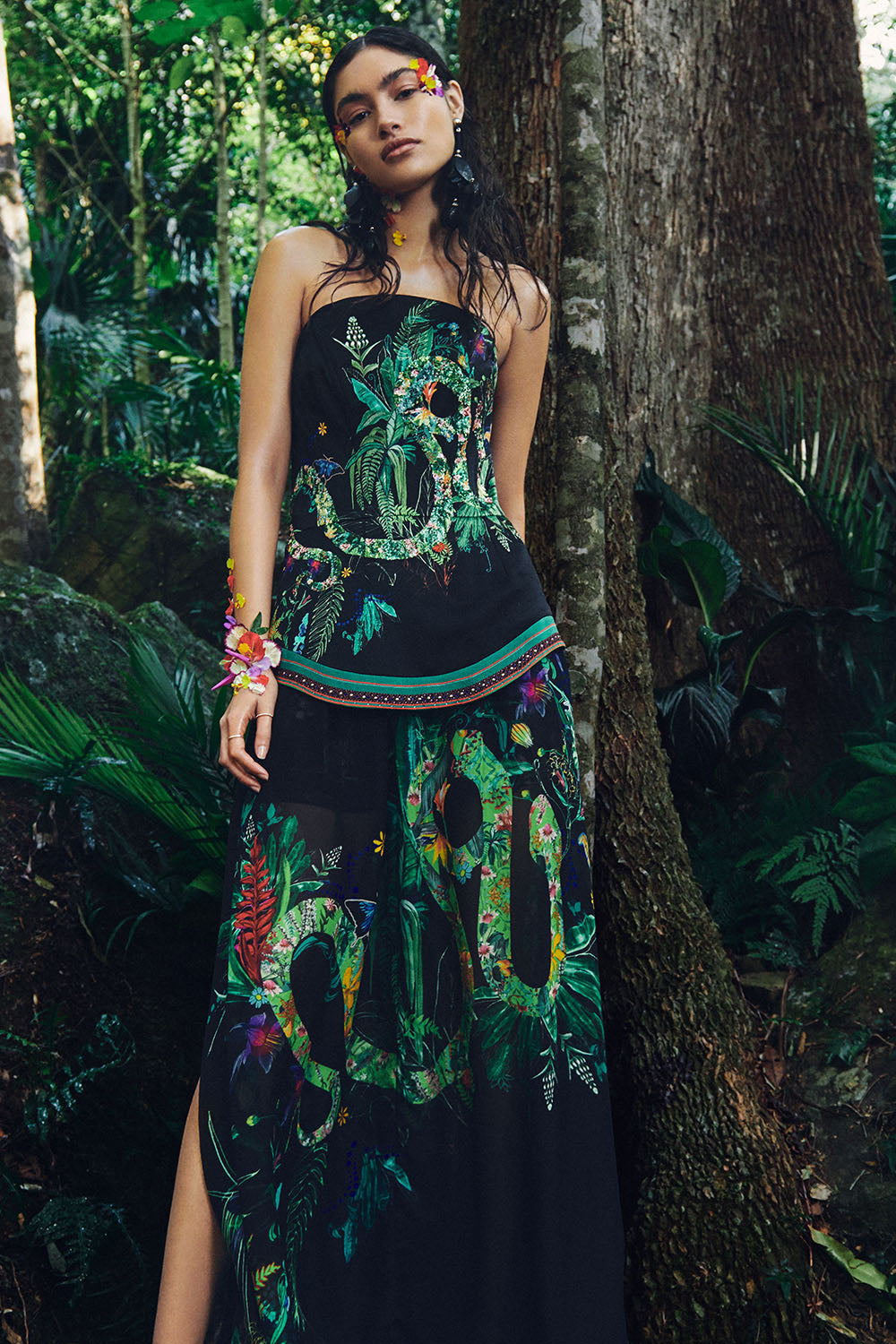 CURVED HEM ZIP DETAIL CORSET RIVER CRUISE