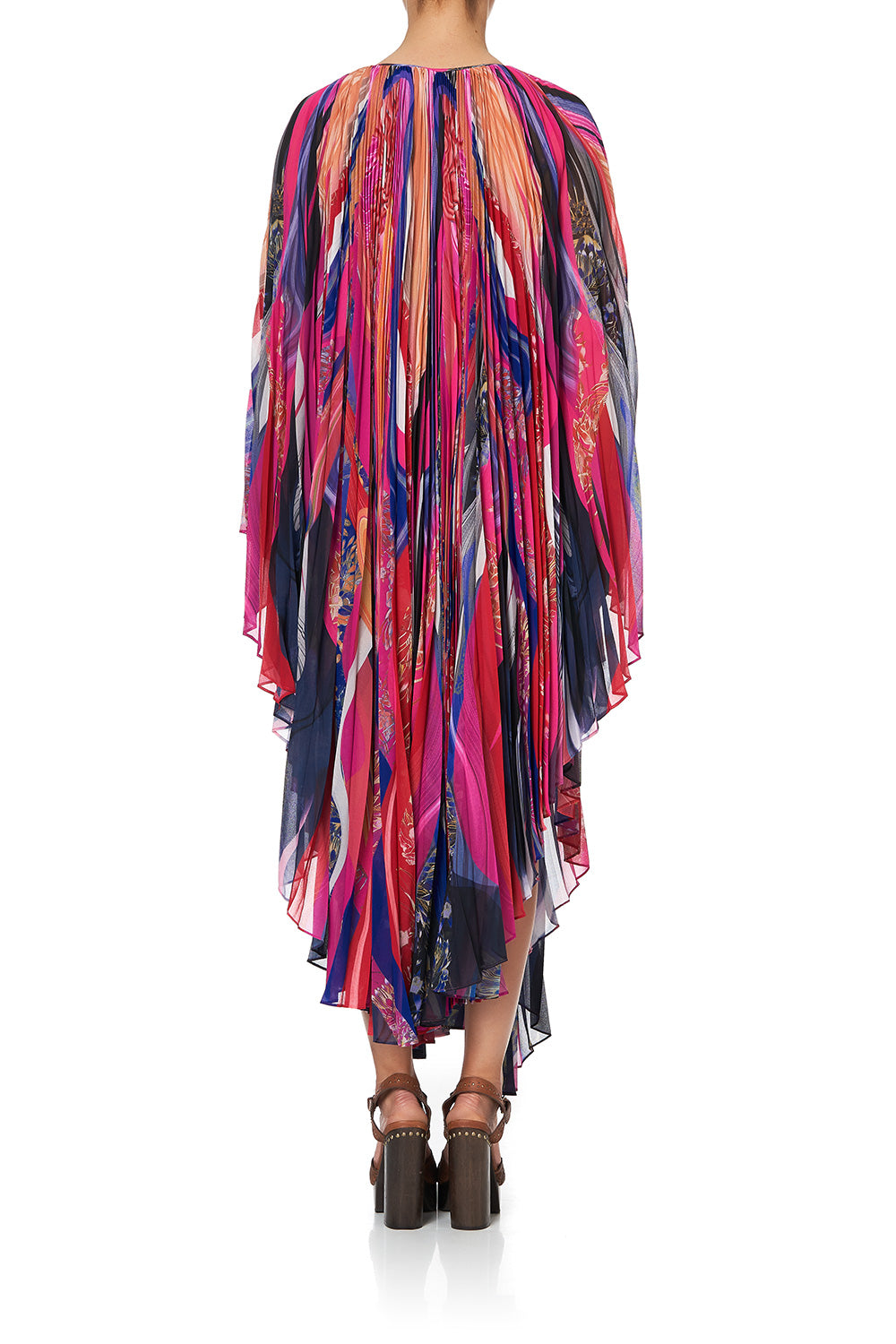 SUNRAY PLEATED KAFTAN FOLK RIVER