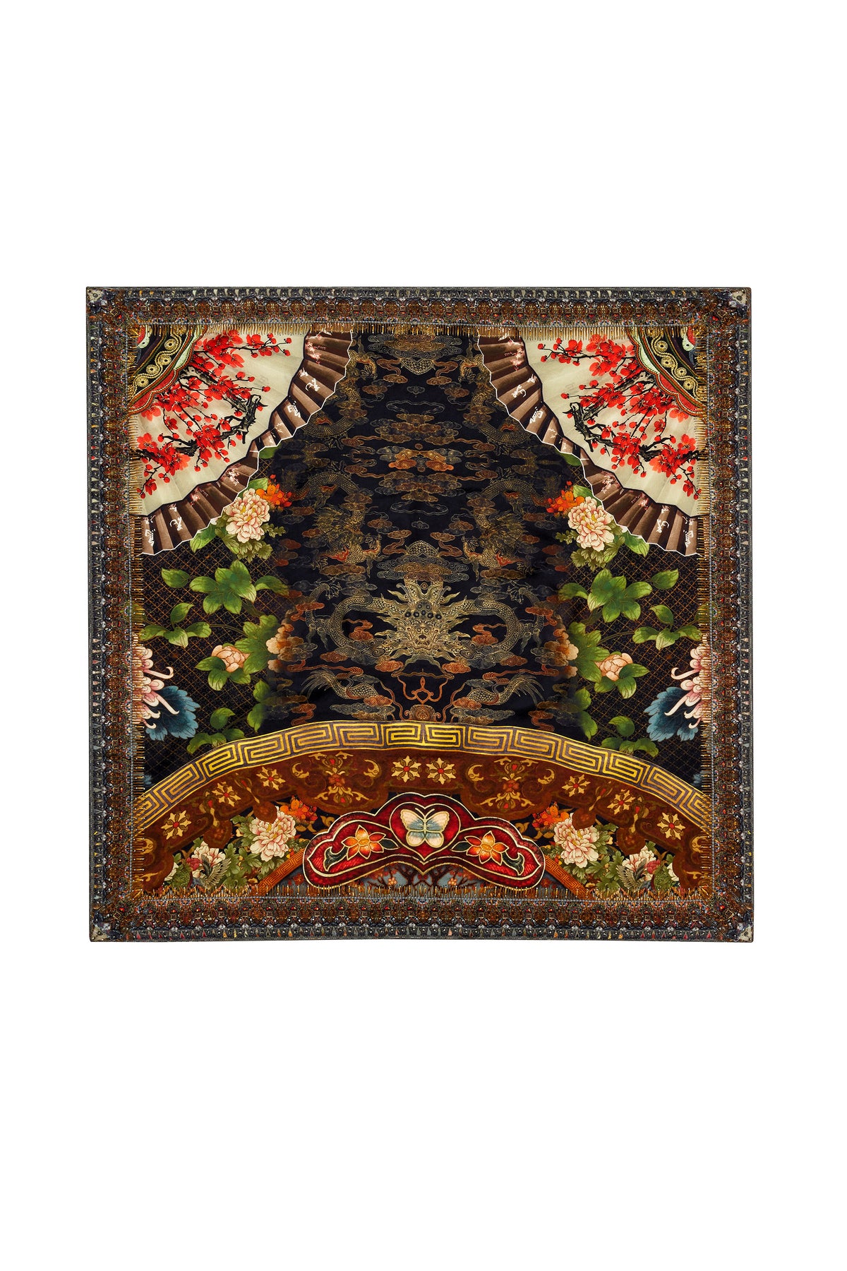 GATHERING DUSK LARGE SQUARE SCARF