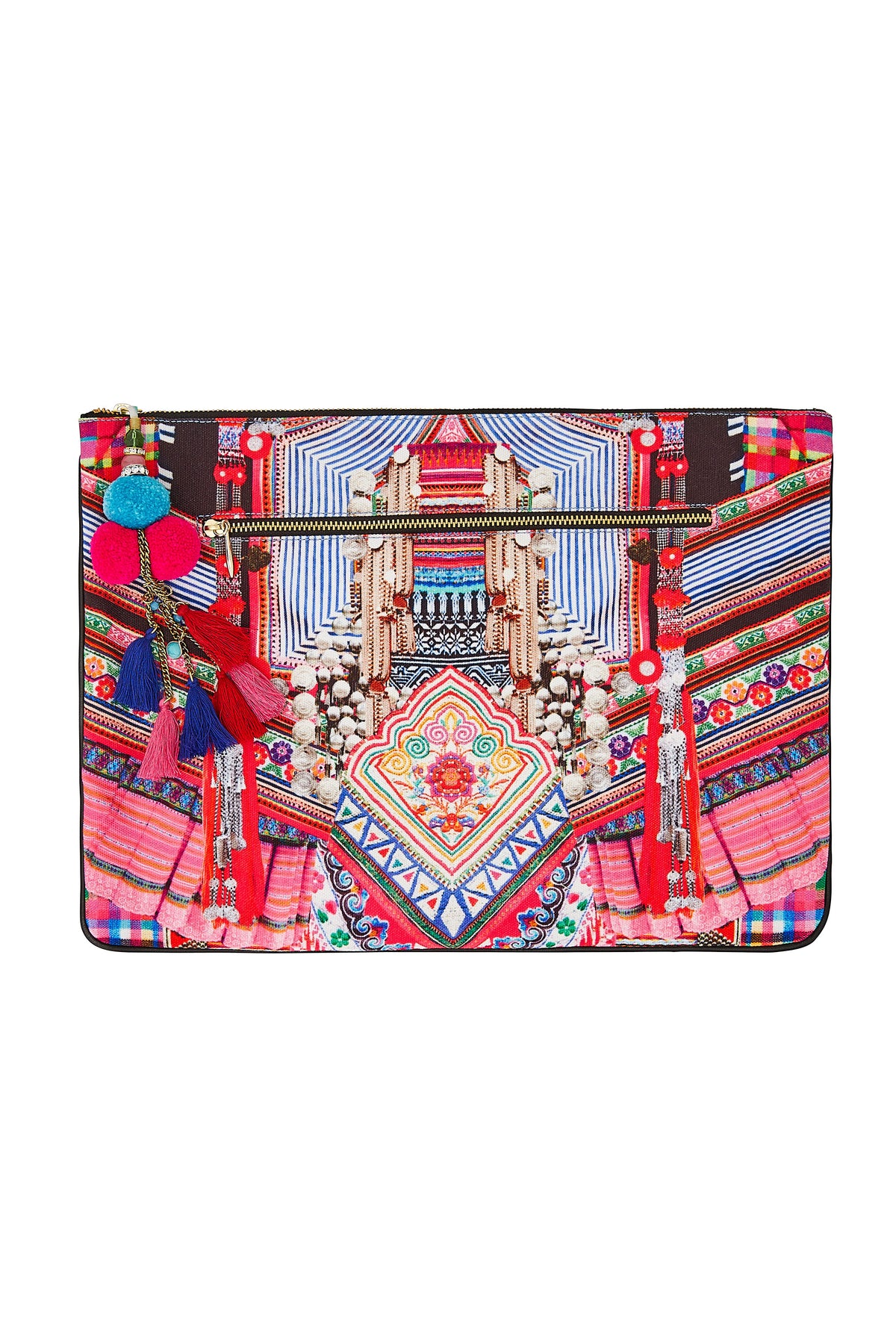 HANI HEAVEN LARGE CANVAS CLUTCH