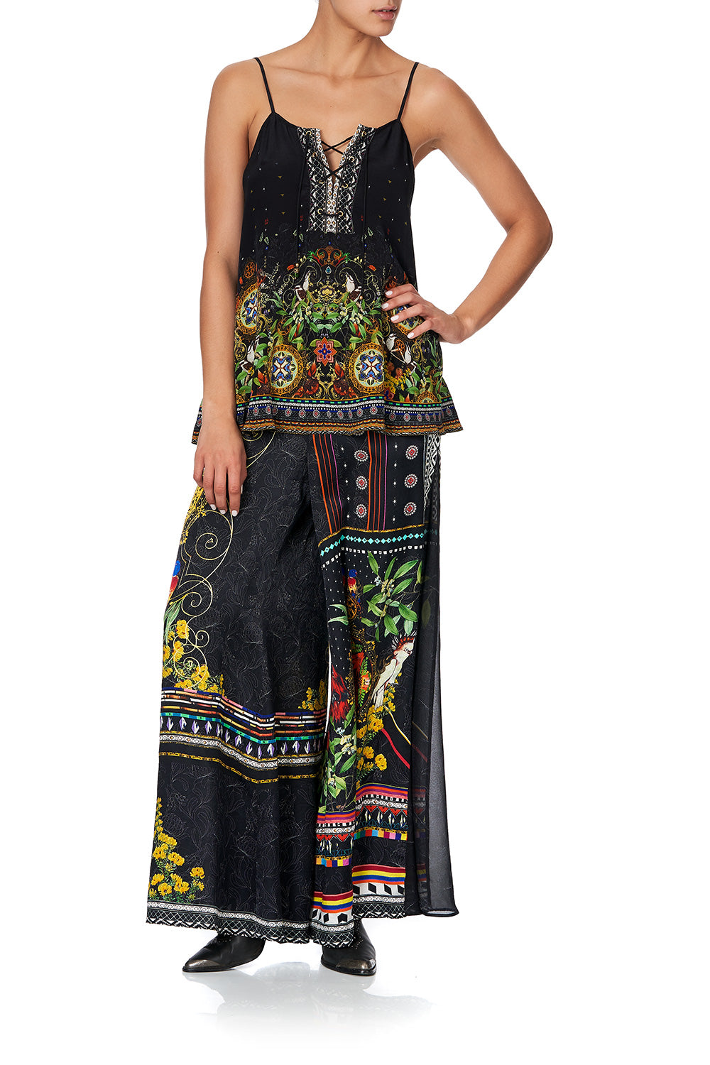 LACE UP FRONT CAMI BLACKHEATH BETTY