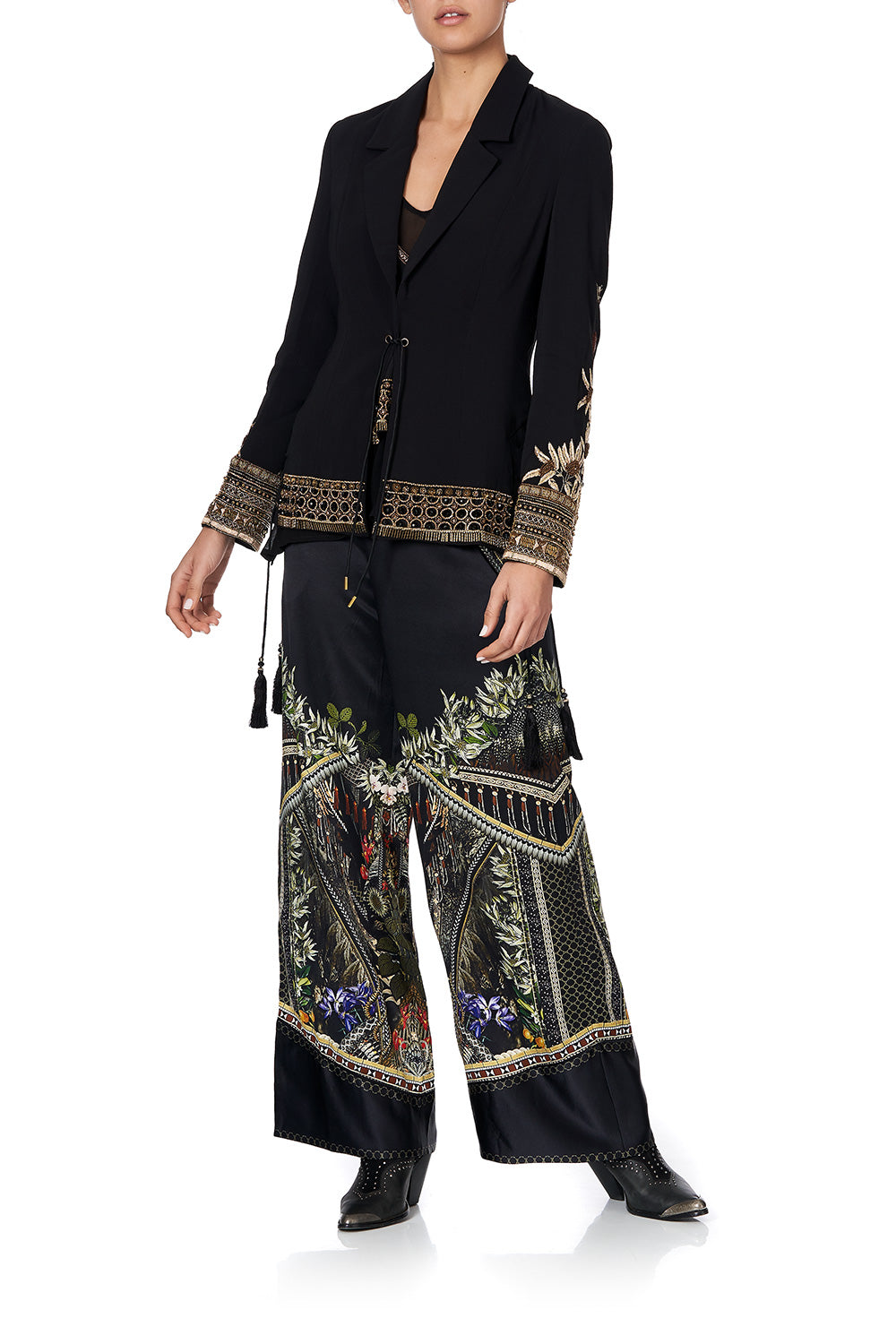 JACKET WITH LACE UP SIDE PANELS BOTANICAL CHRONICLES