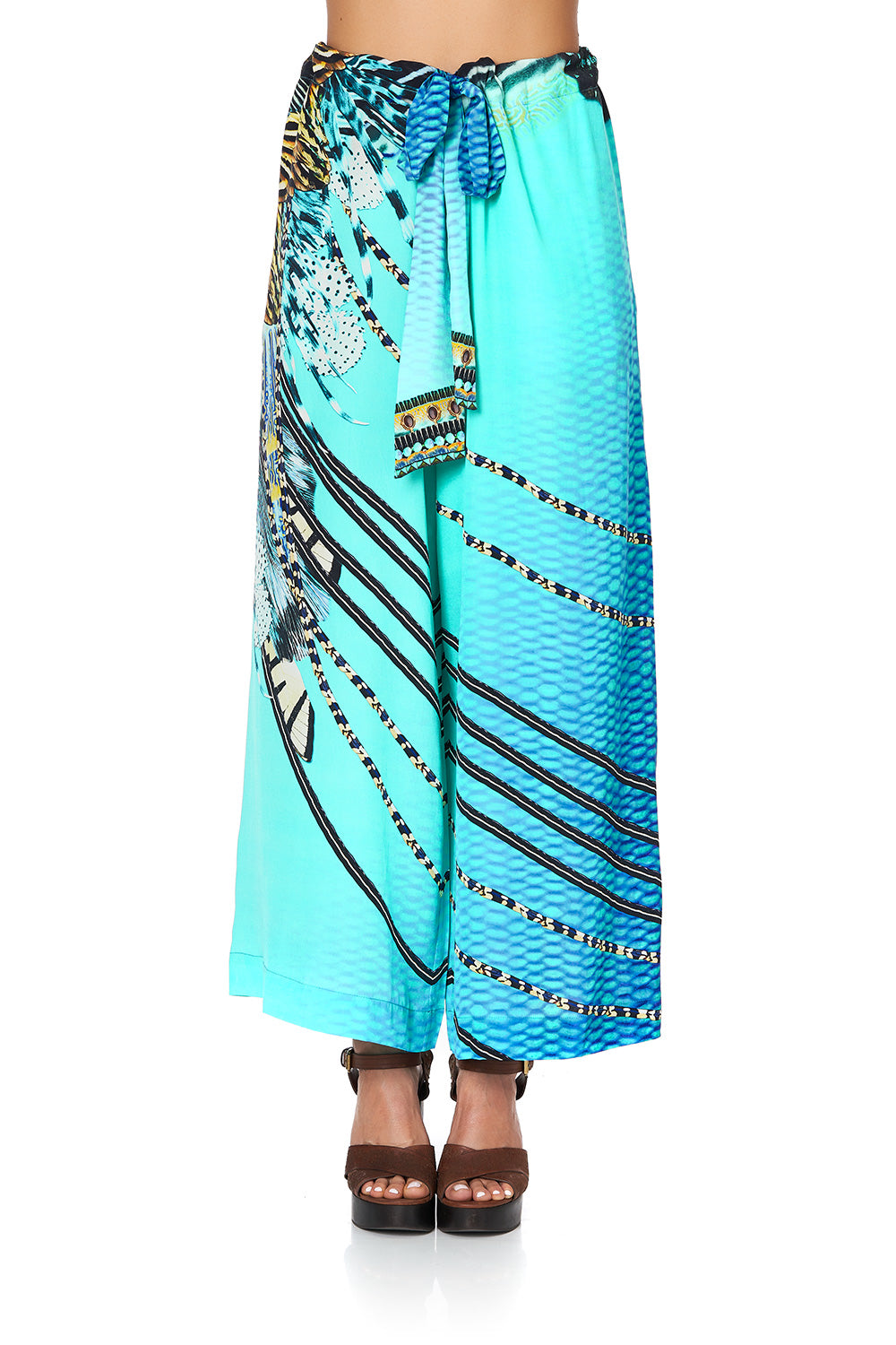 LOUNGE TROUSER WITH TIE WAIST MARINE QUEEN