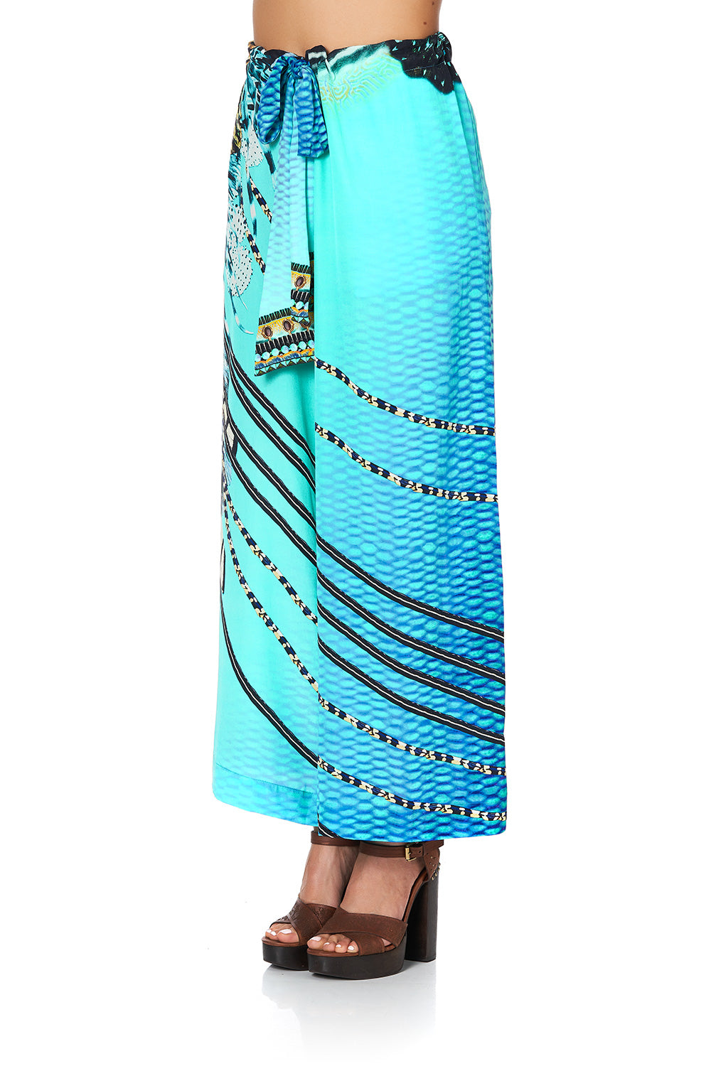 LOUNGE TROUSER WITH TIE WAIST MARINE QUEEN