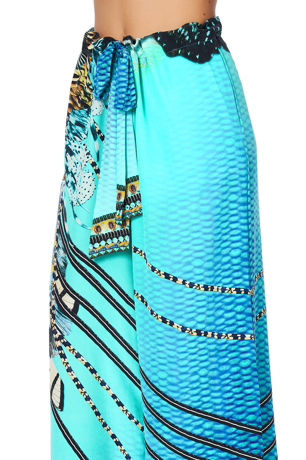 LOUNGE TROUSER WITH TIE WAIST MARINE QUEEN