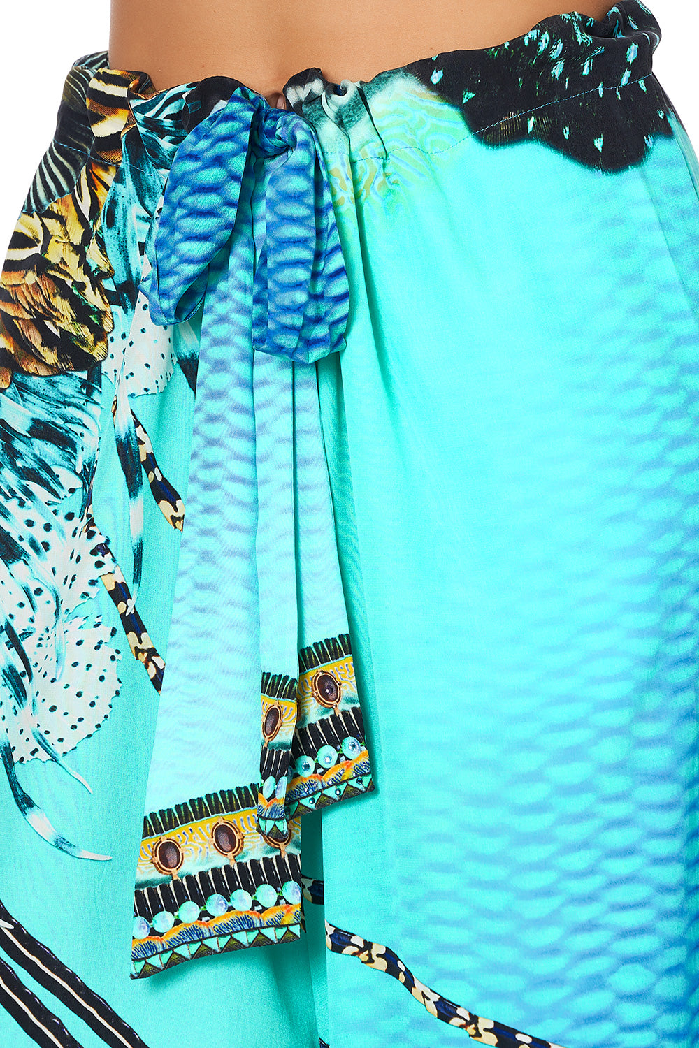 LOUNGE TROUSER WITH TIE WAIST MARINE QUEEN