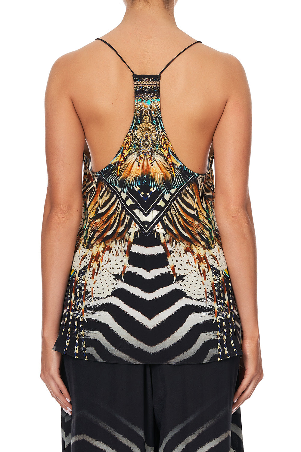 T BACK SHOESTRING TOP LOST PARADISE