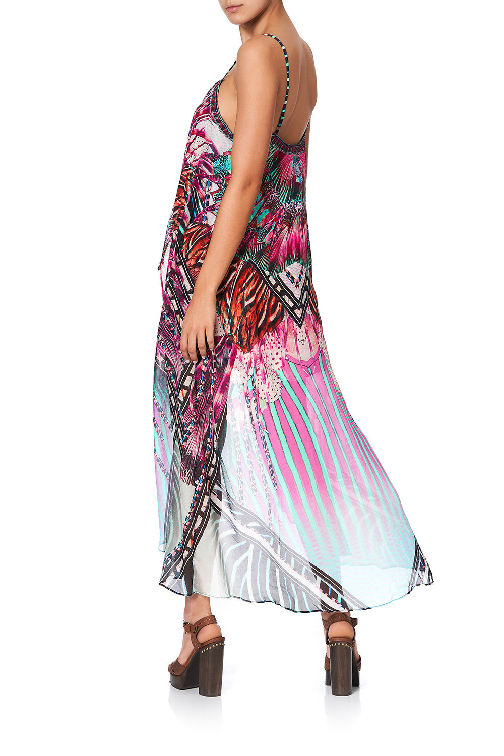 MINI DRESS WITH LONG OVERLAY RAINBOW EYES