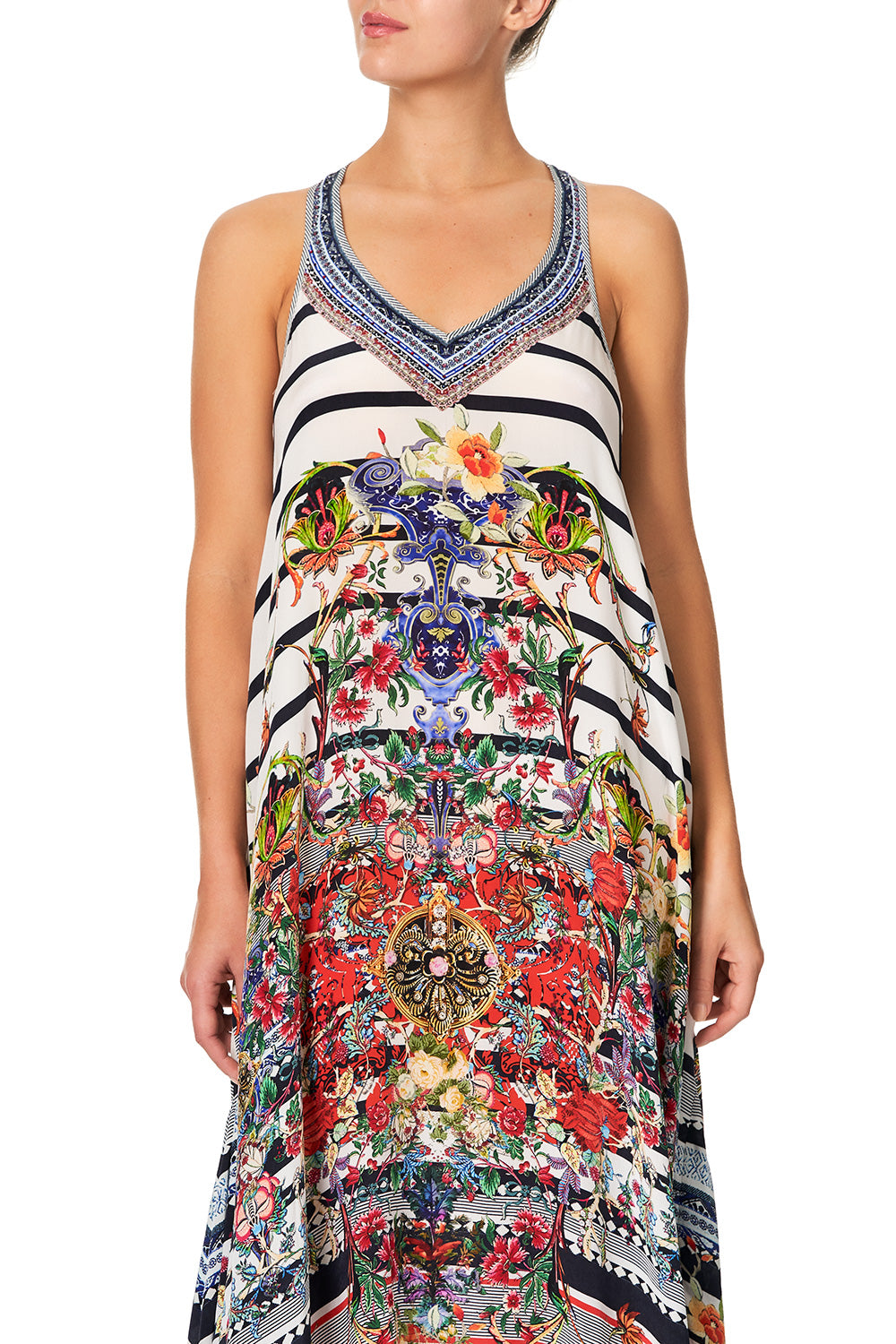 V NECK RACERBACK DRESS JOIE DE VIVRE