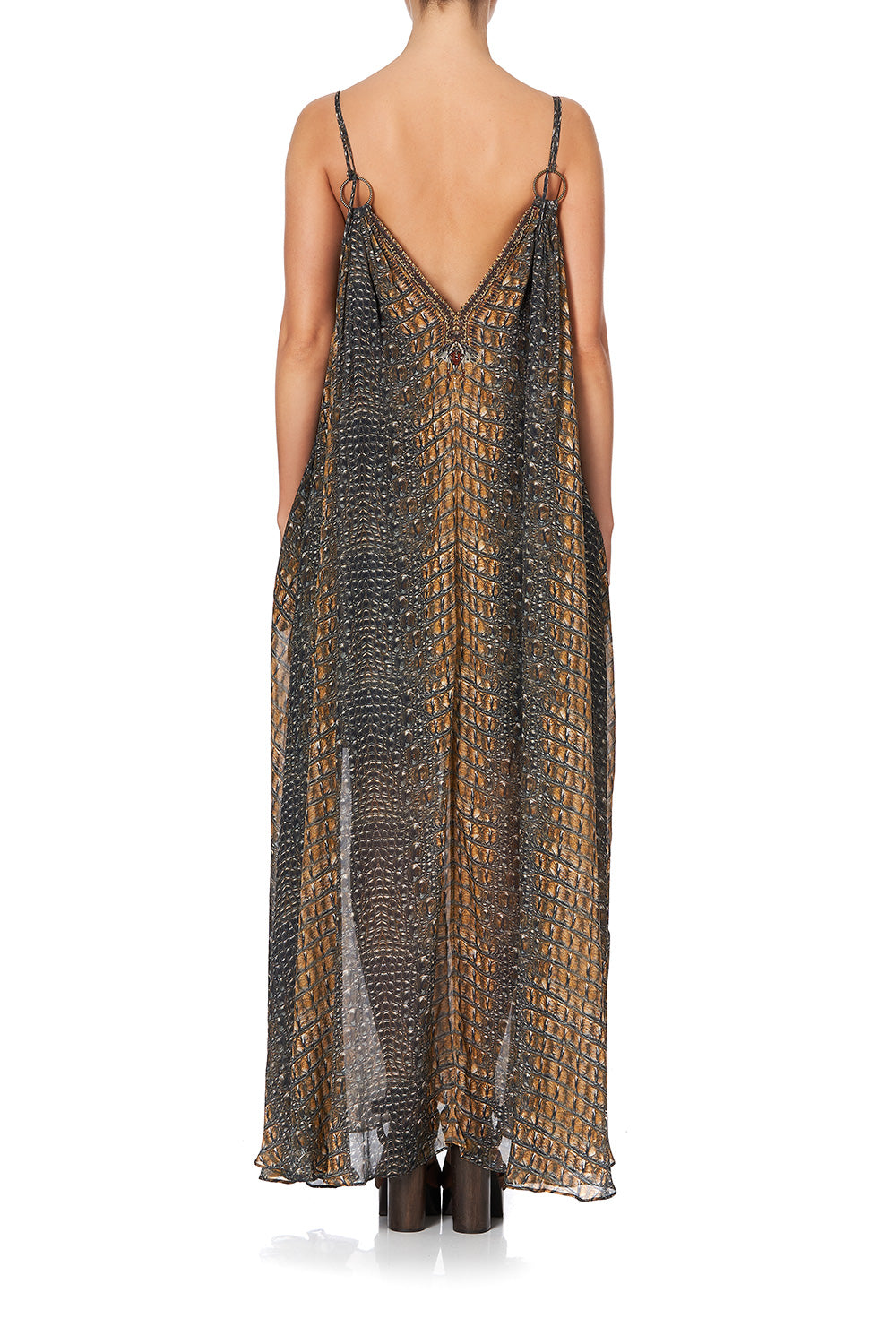 RING DETAIL STRAP DRESS CROCODILE ROCK