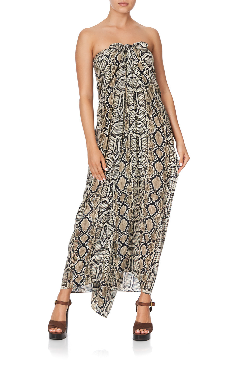 ROUND NECK KAFTAN KAKADU BOO