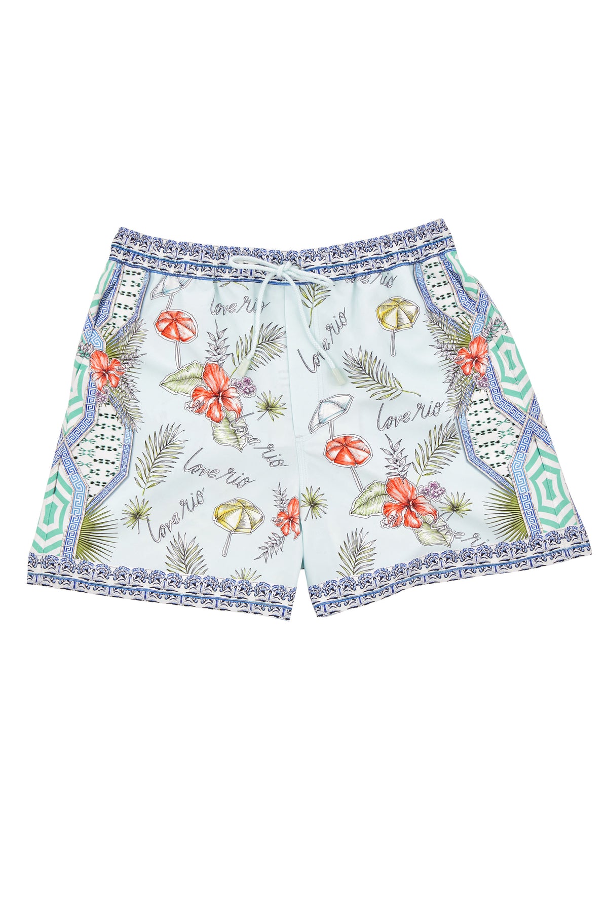 SHADES OF RIO MENS ELASTIC WAIST BOARDSHORT