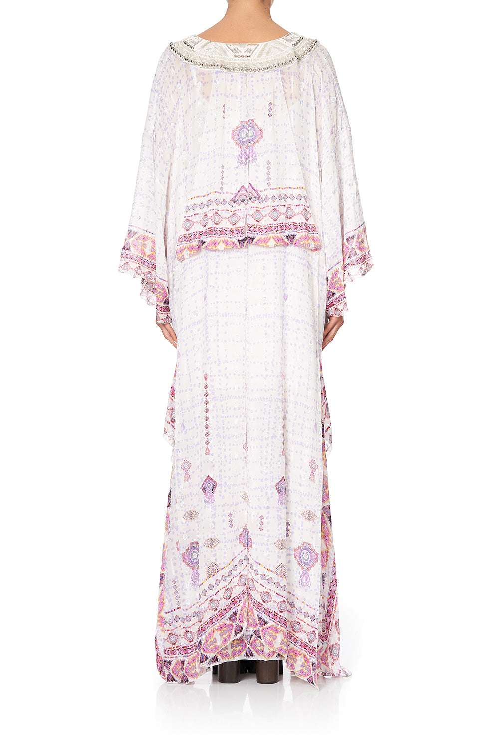 SHEER KAFTAN WITH TIE AND SLIP TANAMI ROAD