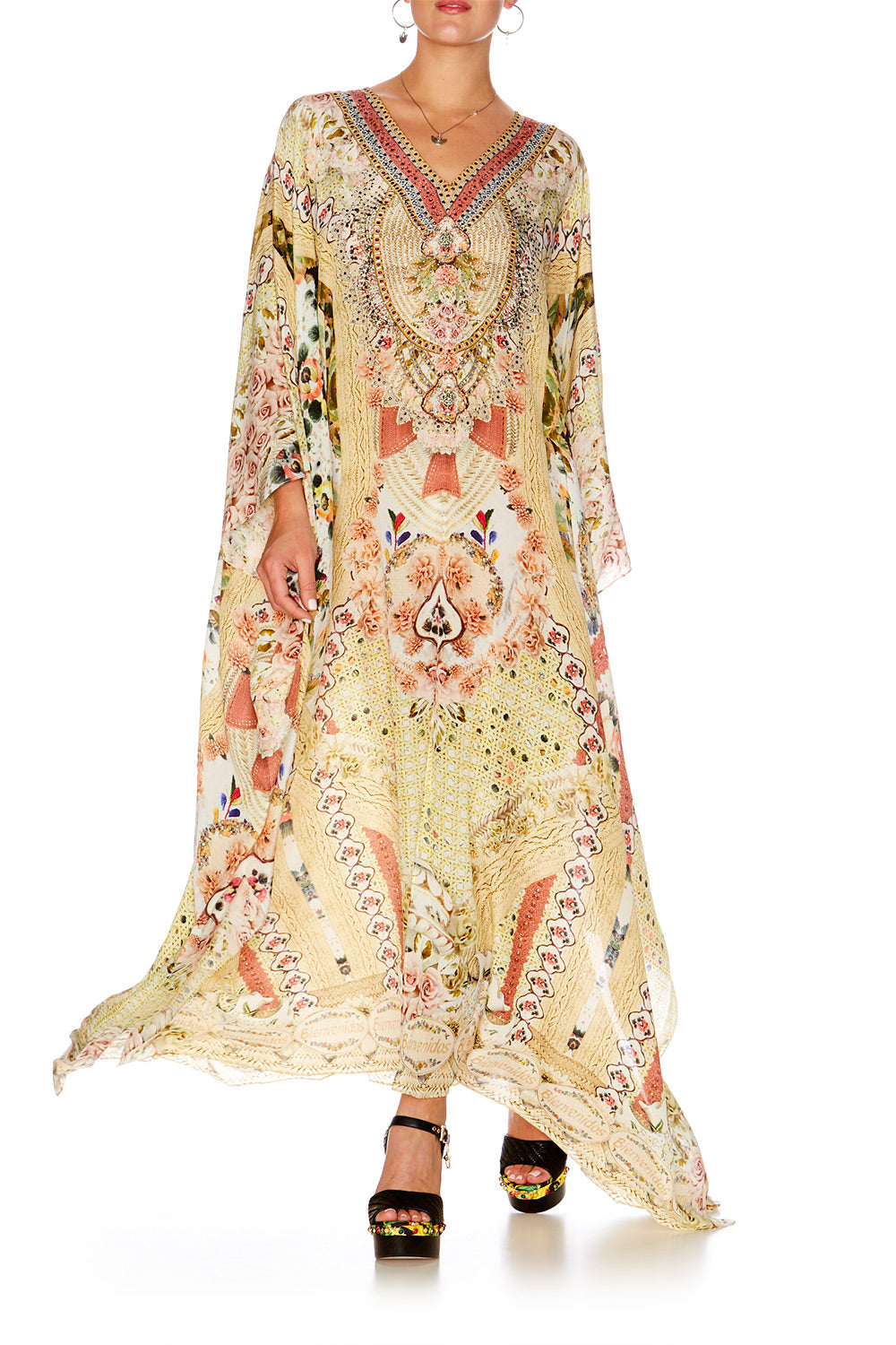 MY SUMMER LOVE SPLIT FRONT & SLEEVE KAFTAN