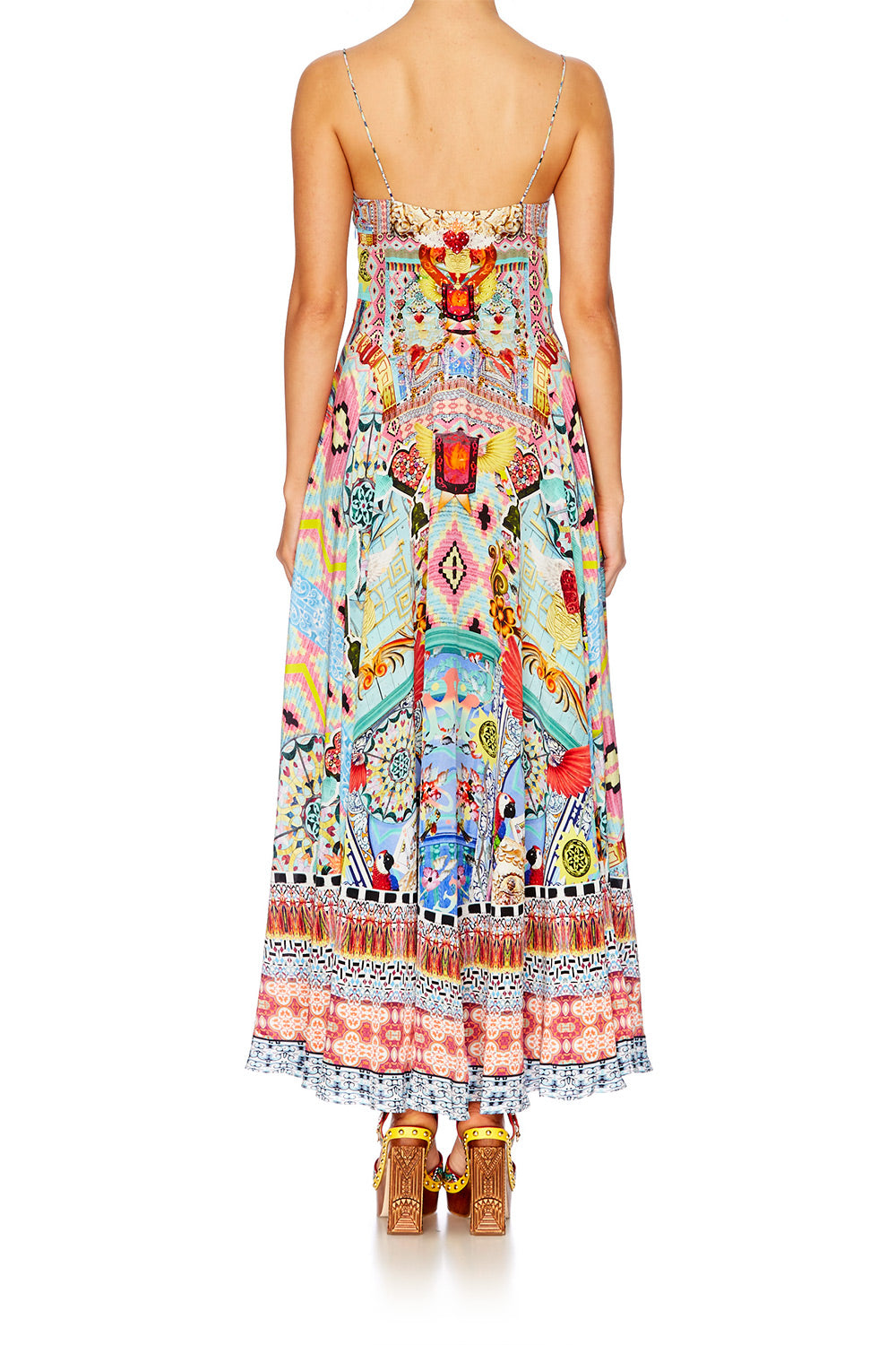 CLOSE TO MY HEART LONG DRESS WITH TIE FRONT