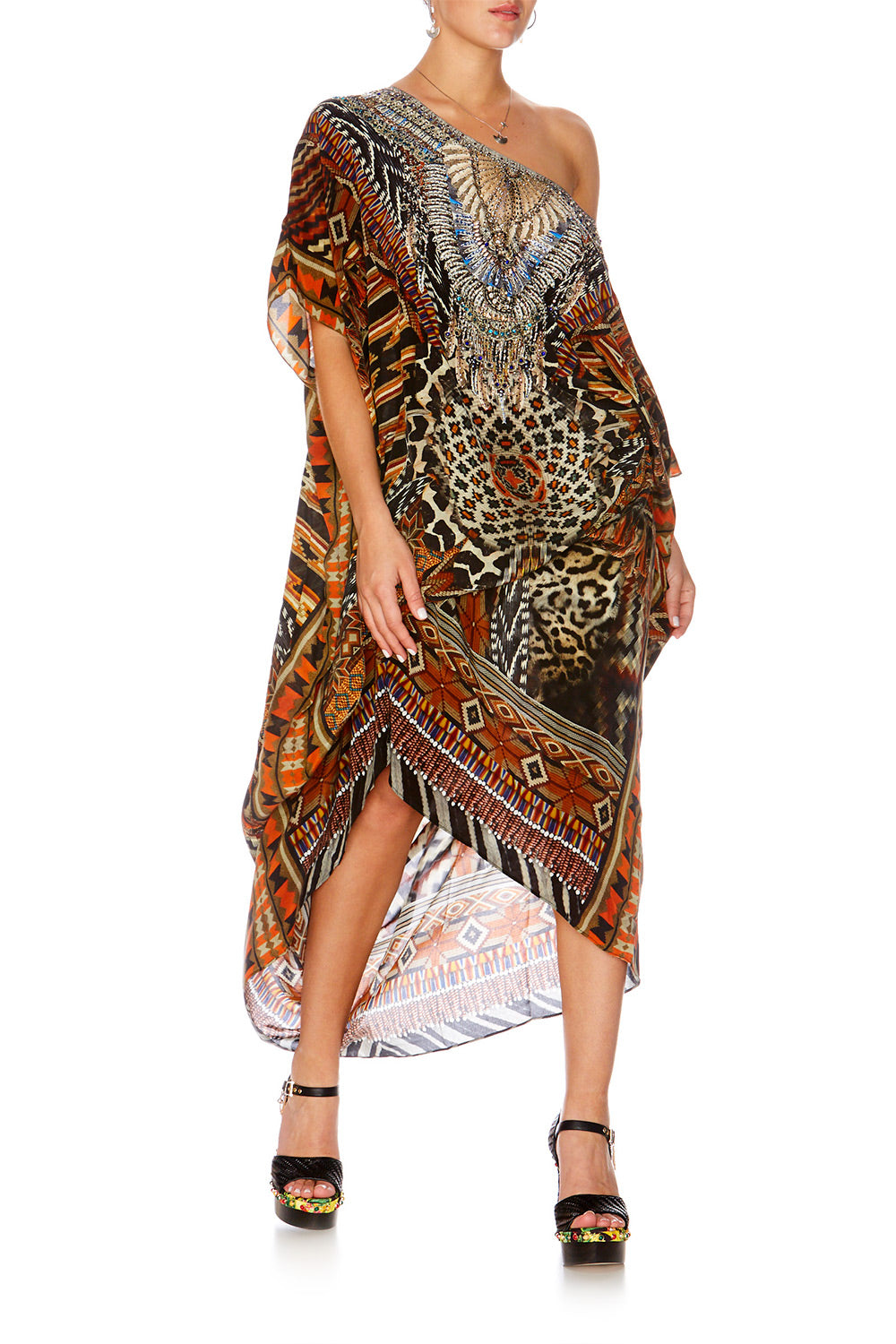 DAWN OF TIME ROUND NECK KAFTAN