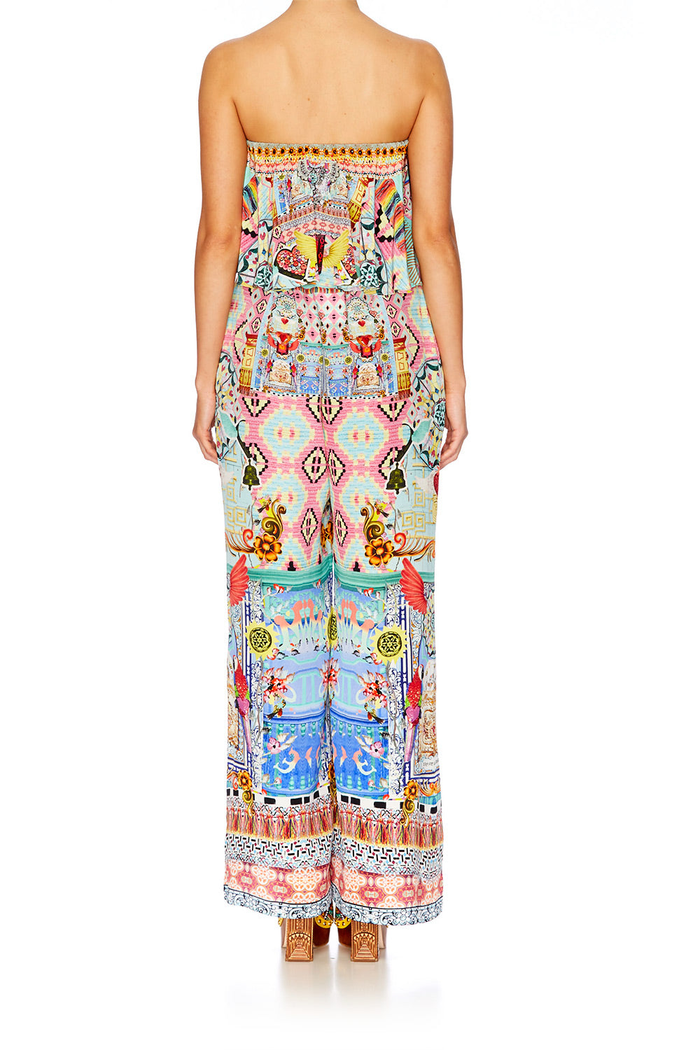 CLOSE TO MY HEART STRAPLESS JUMPSUIT W FRILL