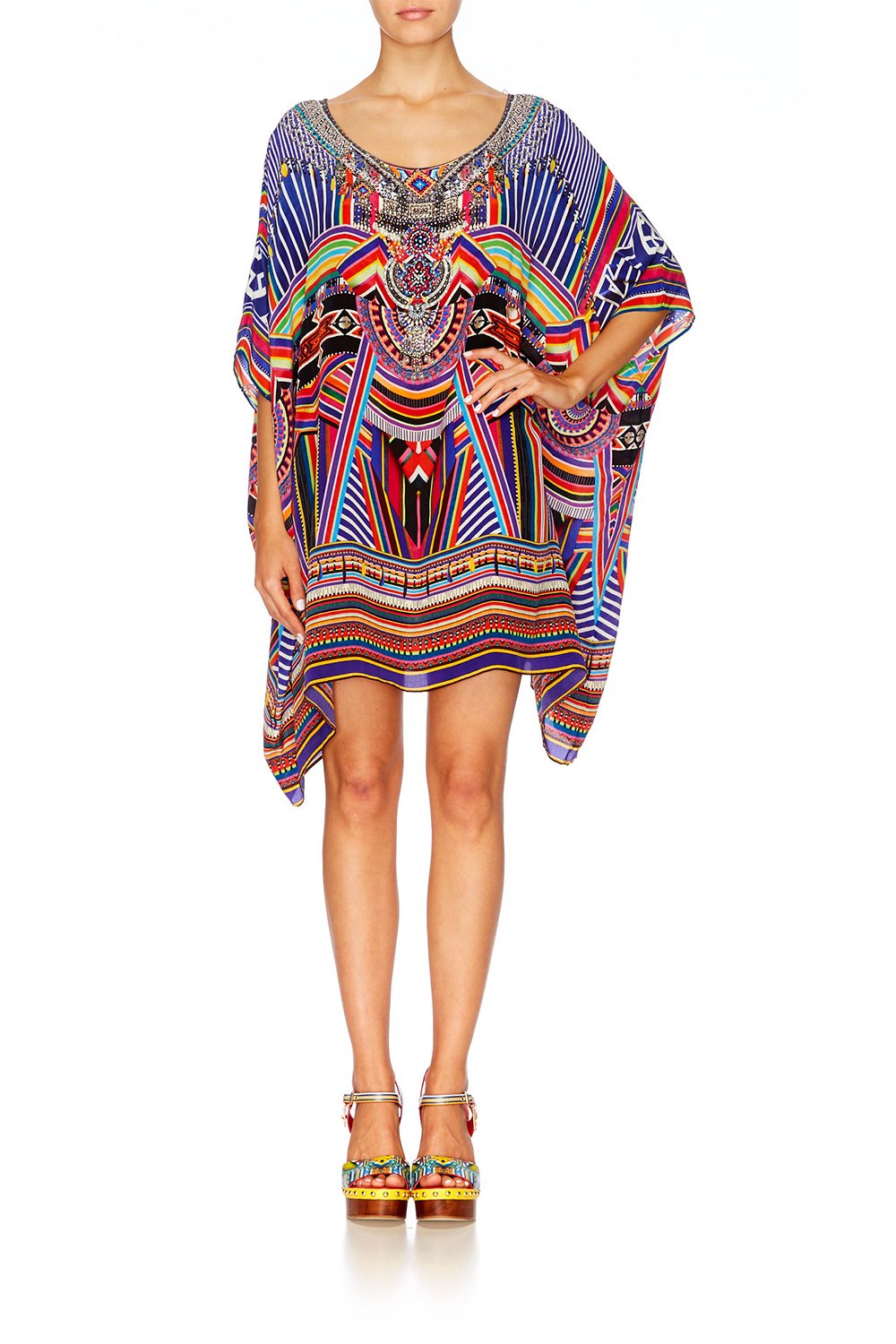 SHORT ROUND NECK KAFTAN TSACHILA BLESSING