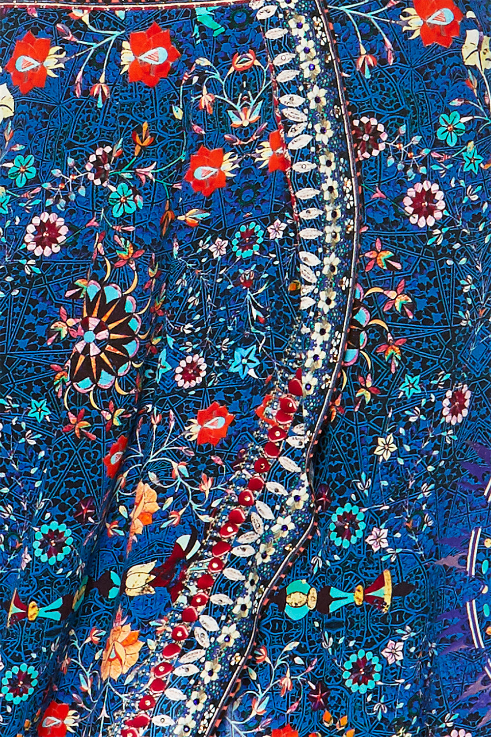 KINDNESS KALEIDOSCOPE GATHERED WRAP FRONT TROUSER