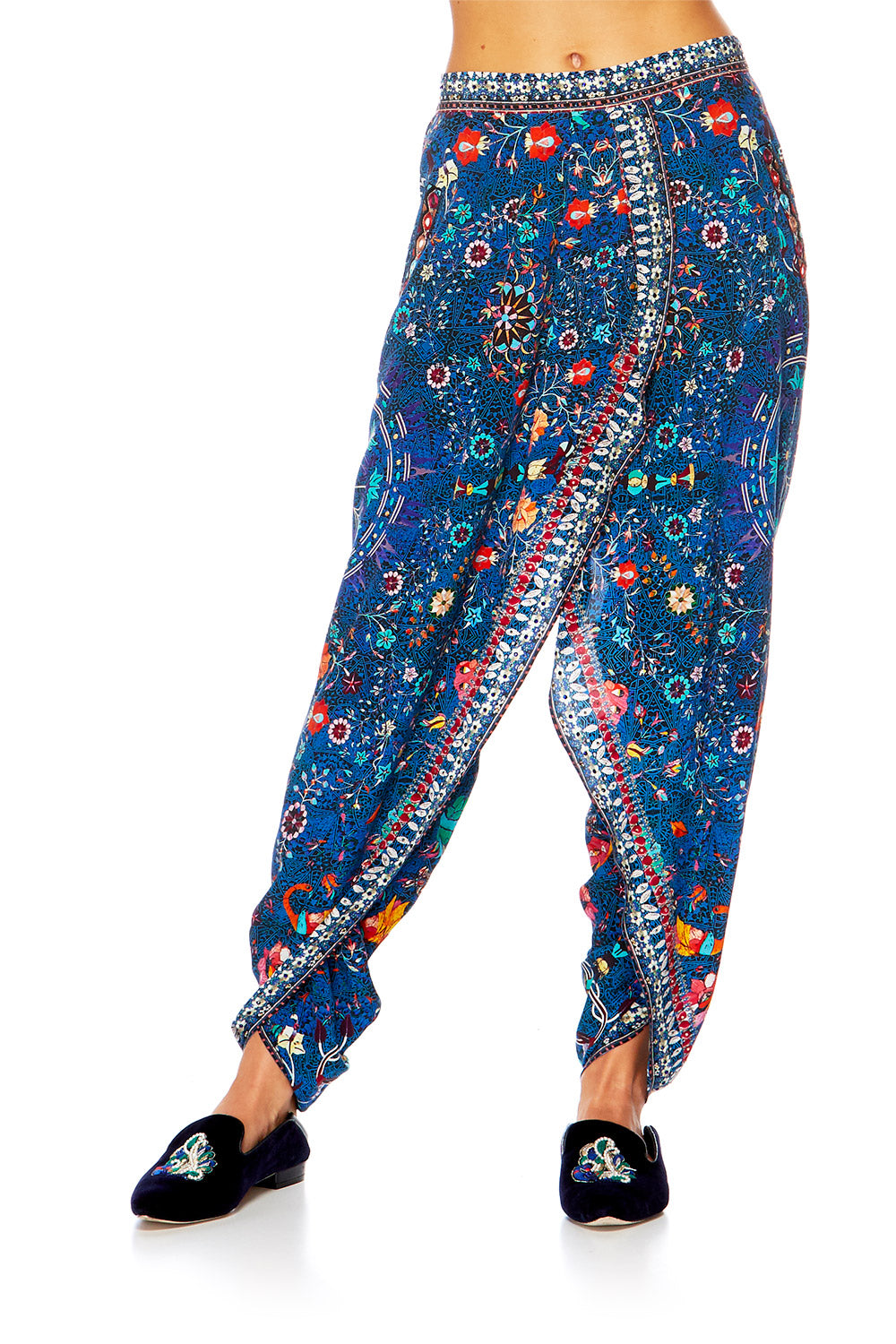 KINDNESS KALEIDOSCOPE GATHERED WRAP FRONT TROUSER