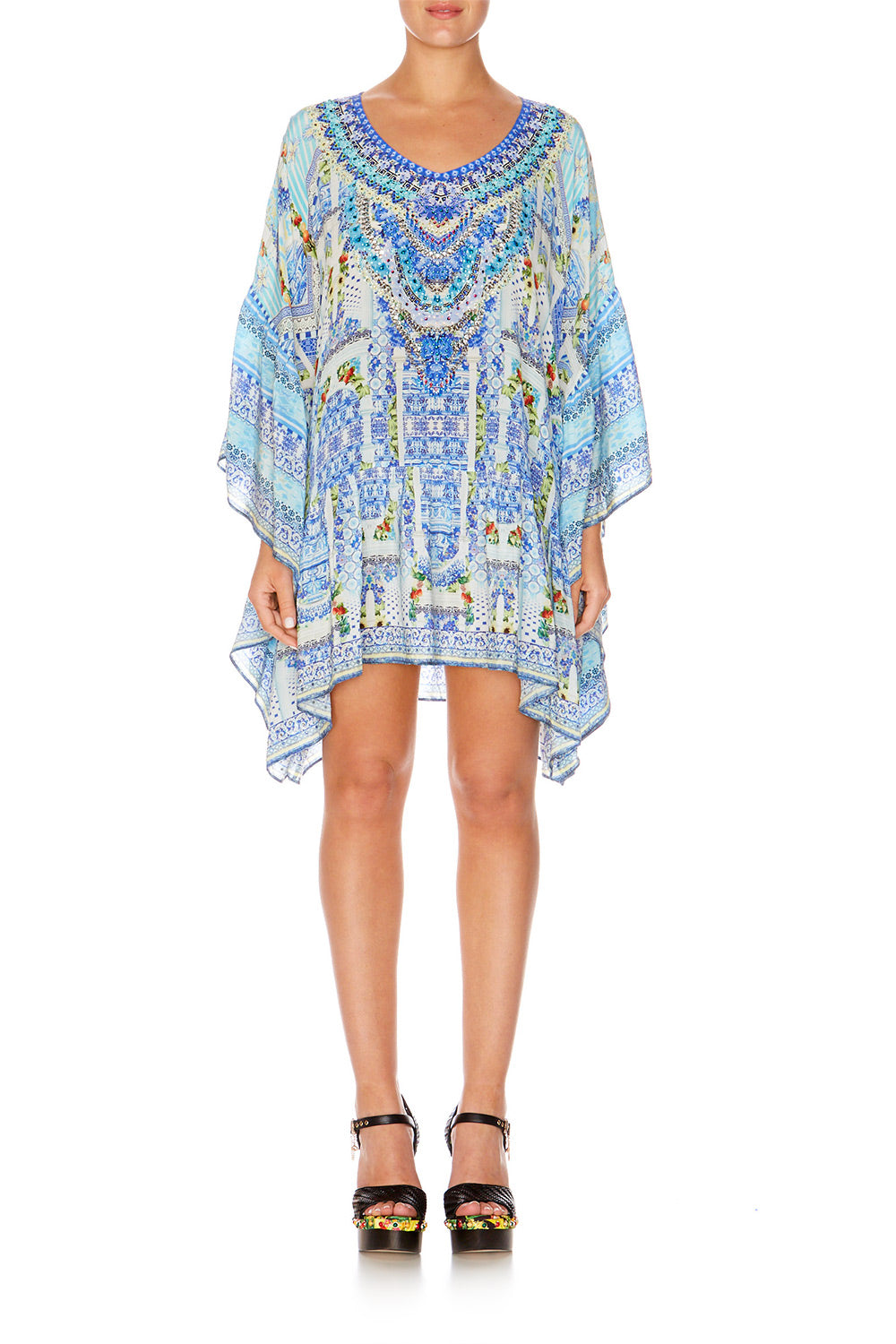 CAMILLA A NIGHT TO REMEMBER GATHERED HEM SHORT DRESS